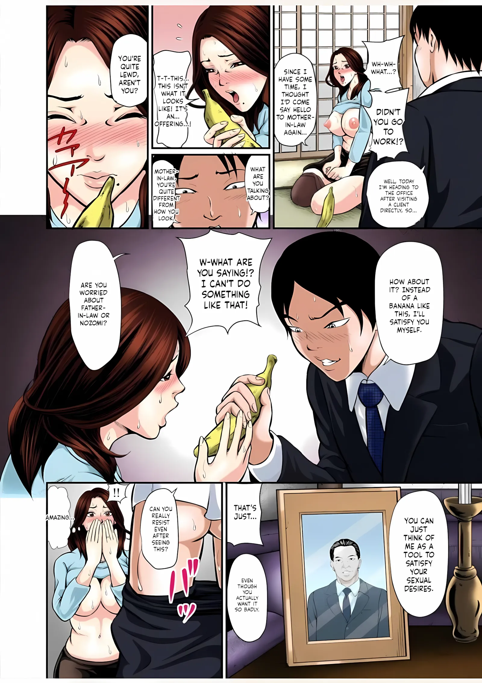 Having sex with my mother-in-law every night! - Having sex with my mother-in-law every night! Daughter, Son-in-law, Banana, and You - Page 14