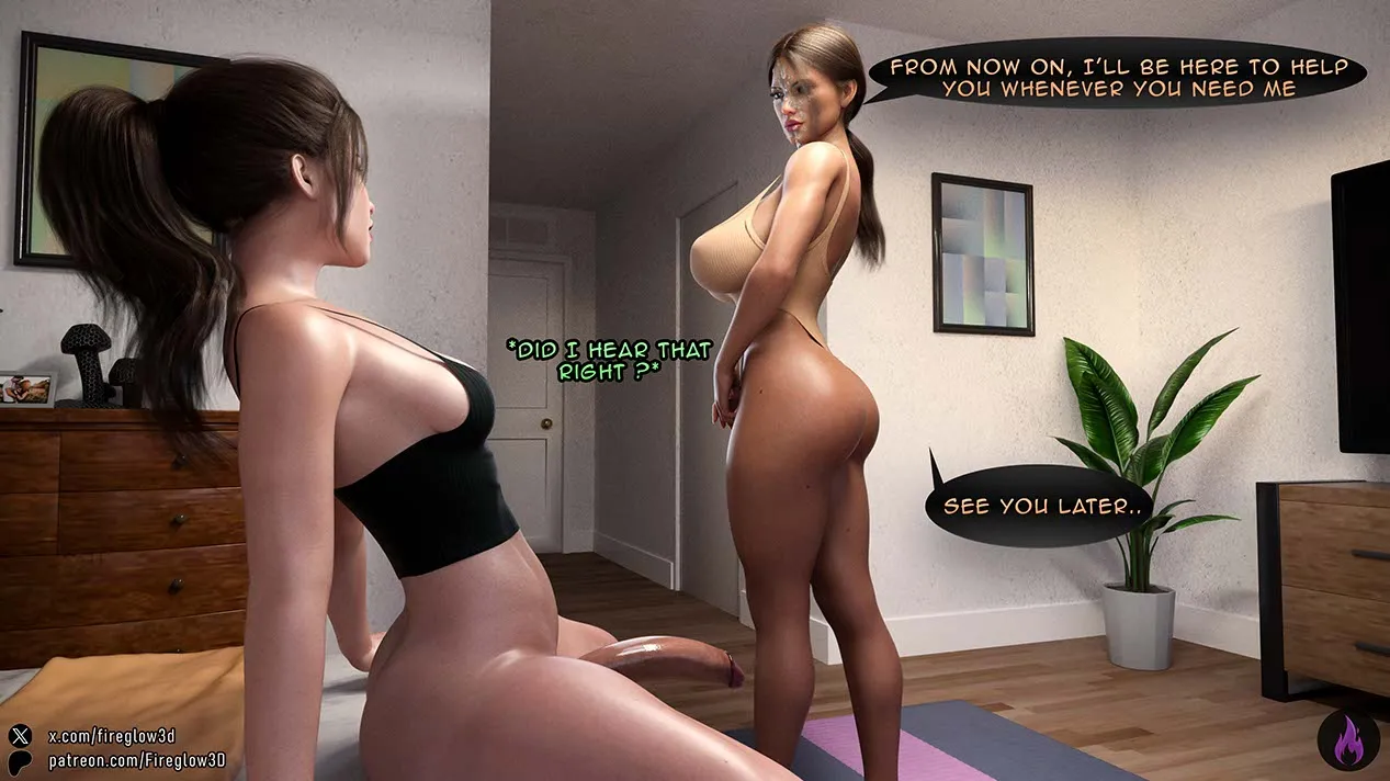 My neighbor didn’t know I’m a futa [Fireglow3D] - 2 . My neighbor didn't know I'm a futa - Chapter 2 - Page 69