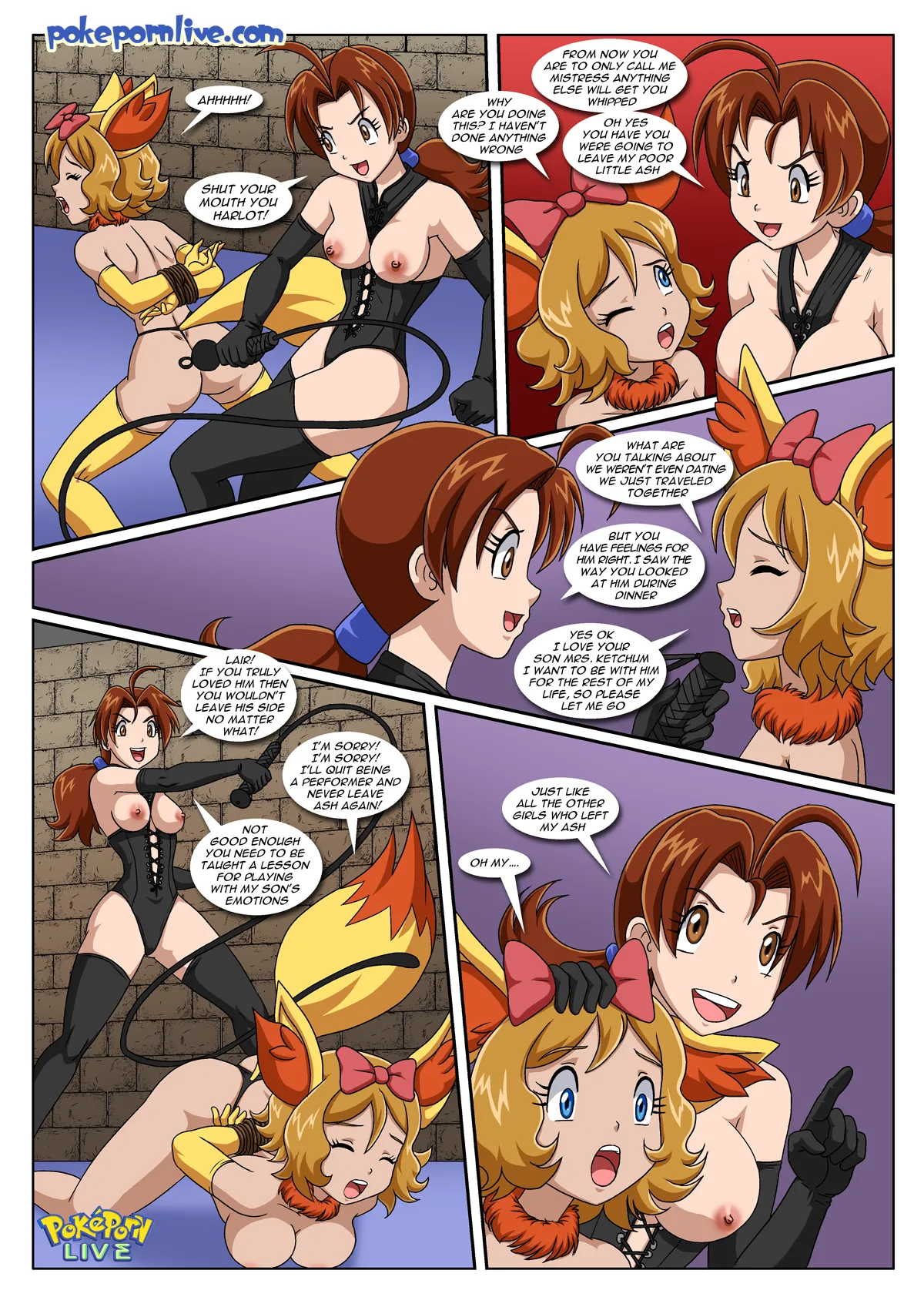 Mistress Ketchum’s PokeBitches (Pokemon) [Palcomix] - 1 . Mistress Ketchum's PokeBitches - (Pokemon) [Palcomix] - Page 6