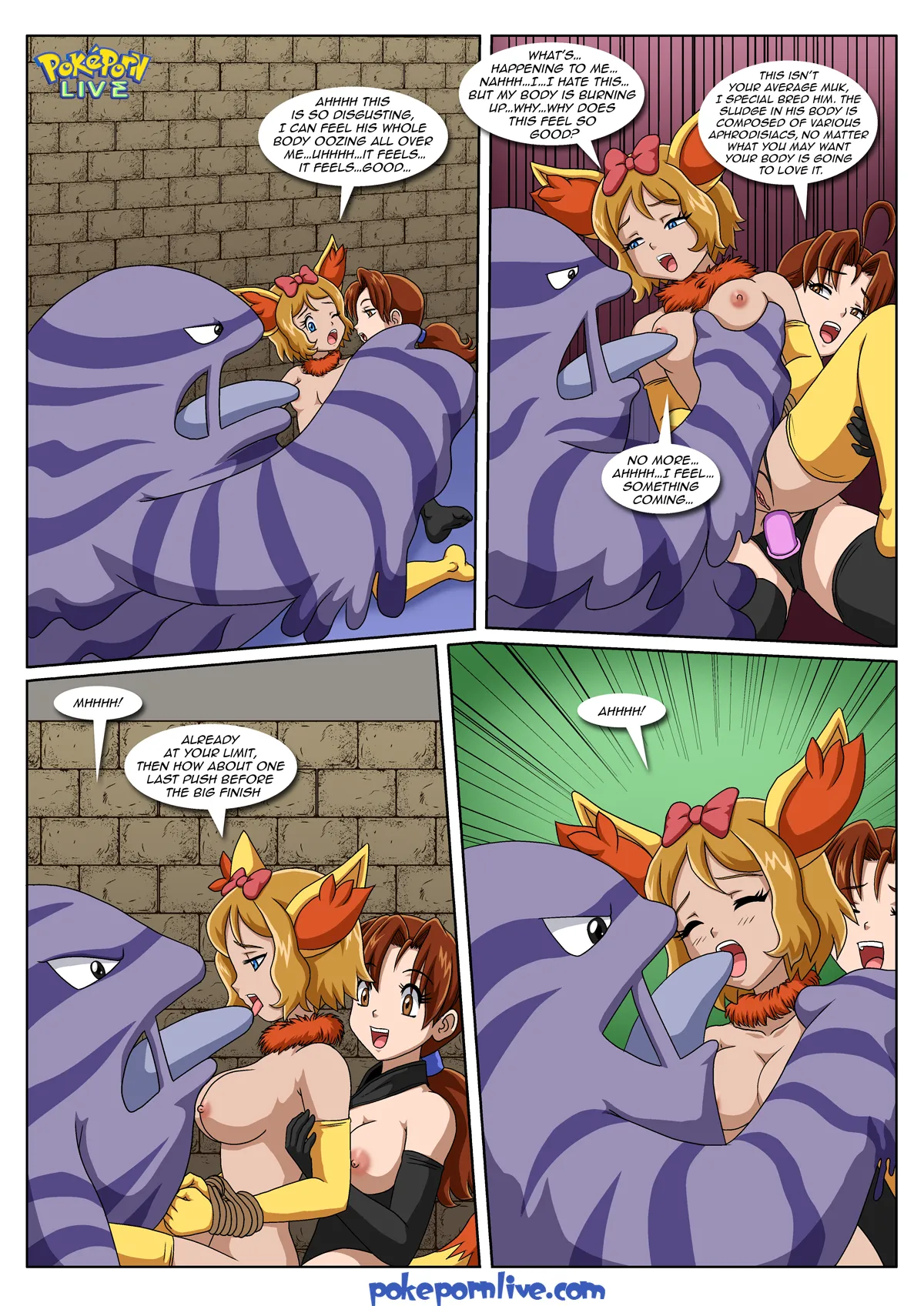 Mistress Ketchum’s PokeBitches (Pokemon) [Palcomix] - 1 . Mistress Ketchum's PokeBitches - (Pokemon) [Palcomix] - Page 14