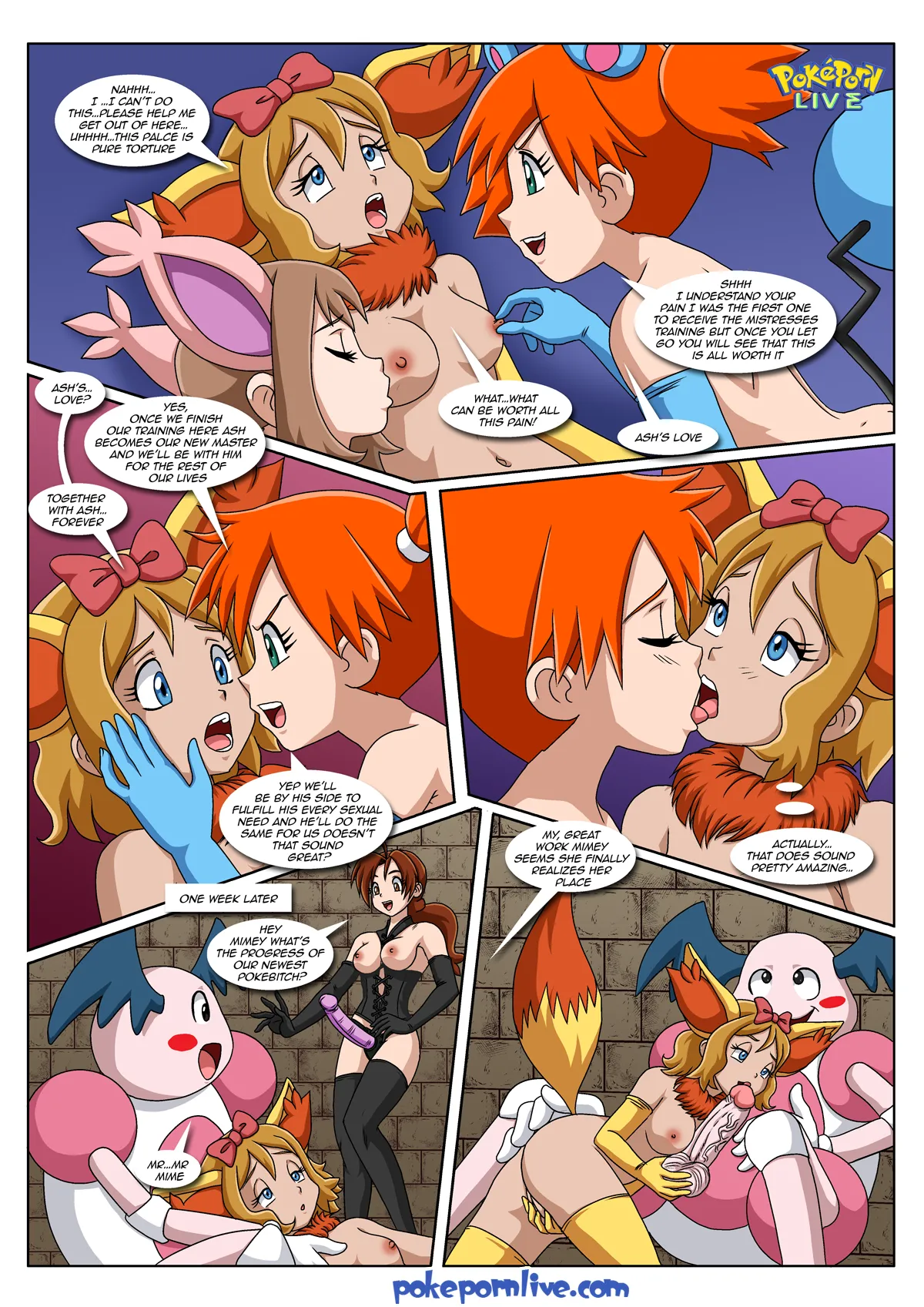 Mistress Ketchum’s PokeBitches (Pokemon) [Palcomix] - 1 . Mistress Ketchum's PokeBitches - (Pokemon) [Palcomix] - Page 18
