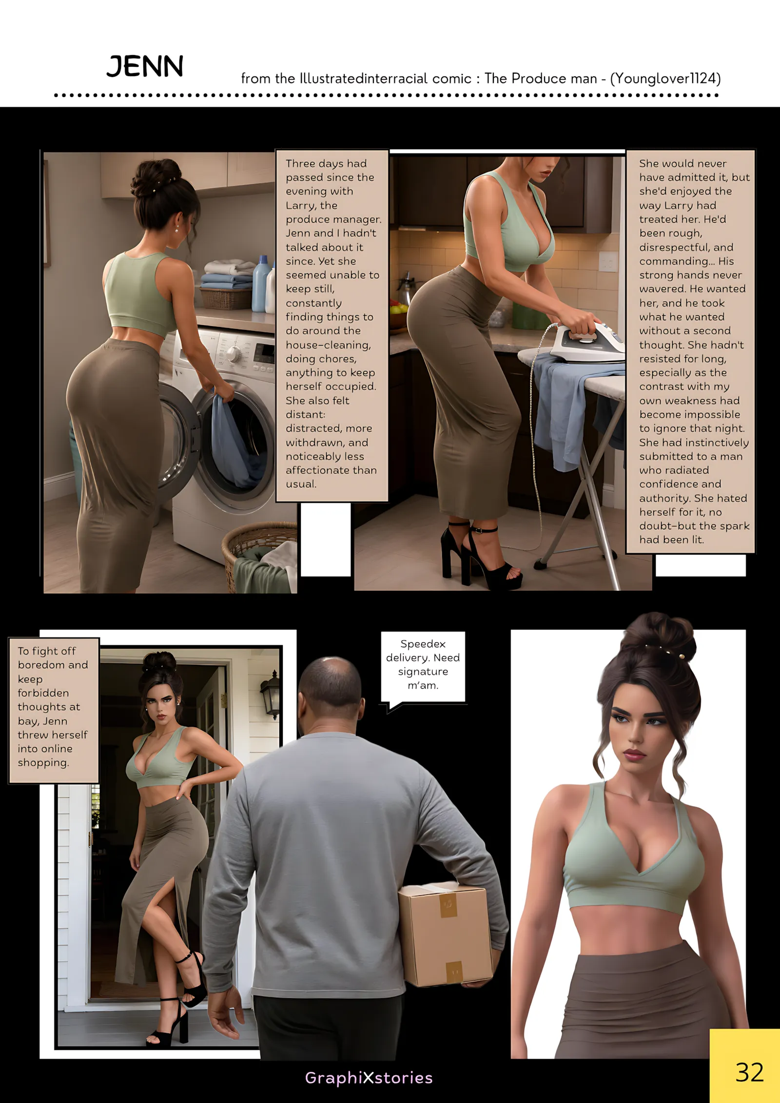 The produce Man – AI Version [GraphiXstories] - 4. The produce Man - Part 4 [  illustratedinterracial AI ] - Page 4