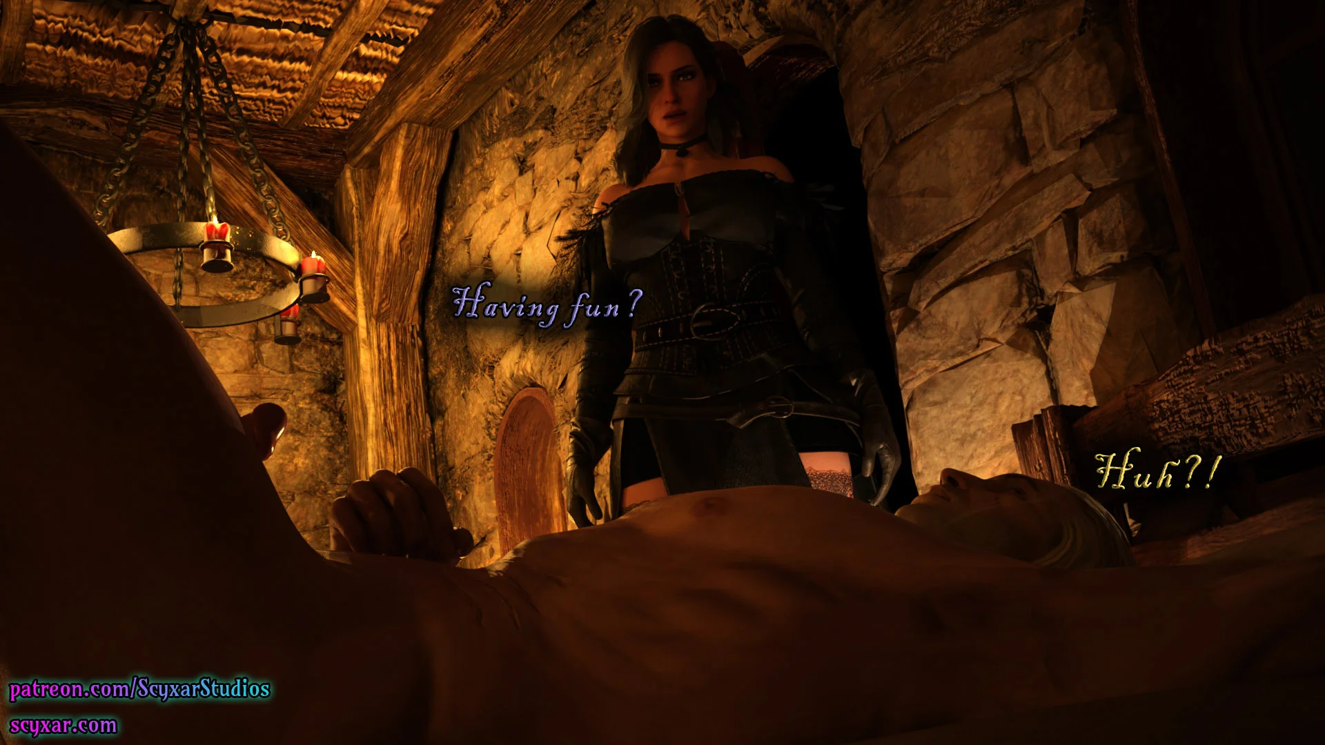 Geralt’s Transformation into Yennefer [Scyxar Studios] - 6 . Geralt’s Transformation into Yennefer - Chapter 6 - Page 46