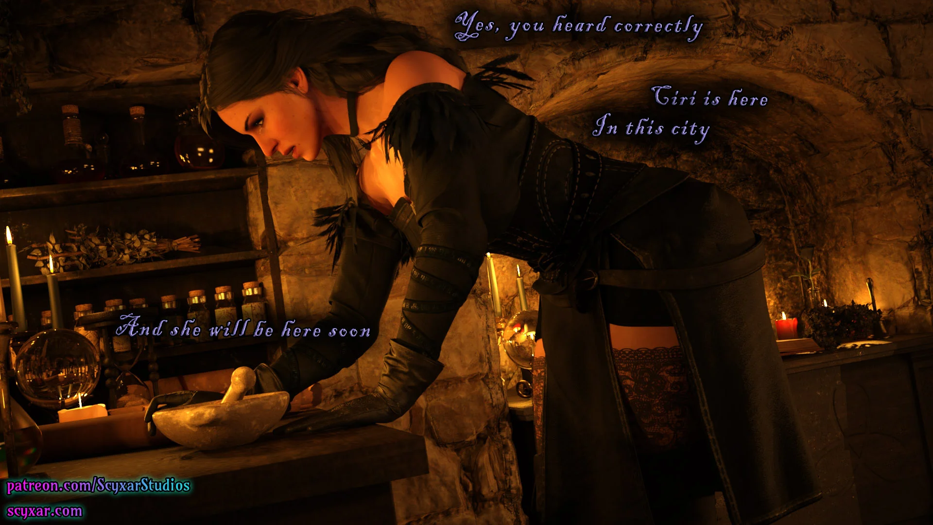 Geralt’s Transformation into Yennefer [Scyxar Studios] - 6 . Geralt’s Transformation into Yennefer - Chapter 6 - Page 50