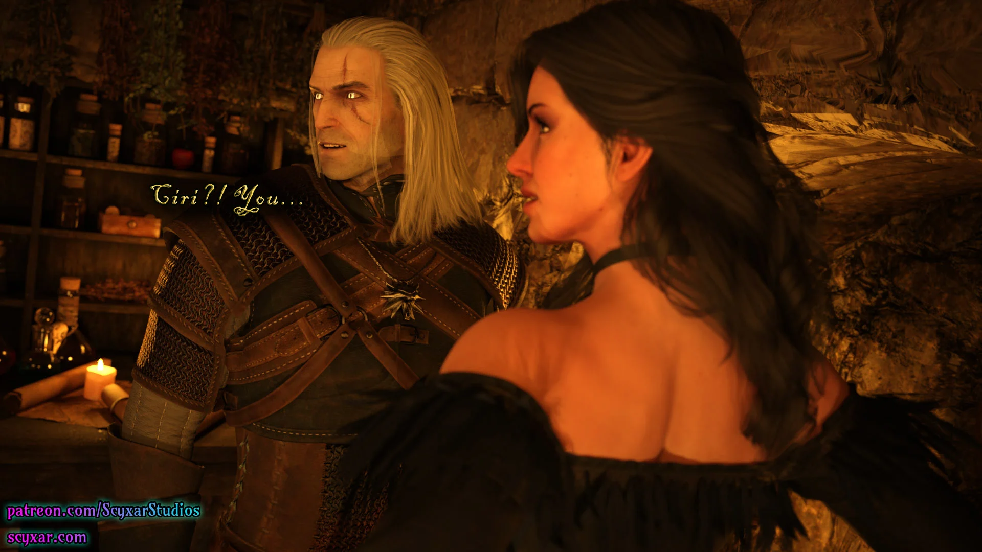 Geralt’s Transformation into Yennefer [Scyxar Studios] - 6 . Geralt’s Transformation into Yennefer - Chapter 6 - Page 56