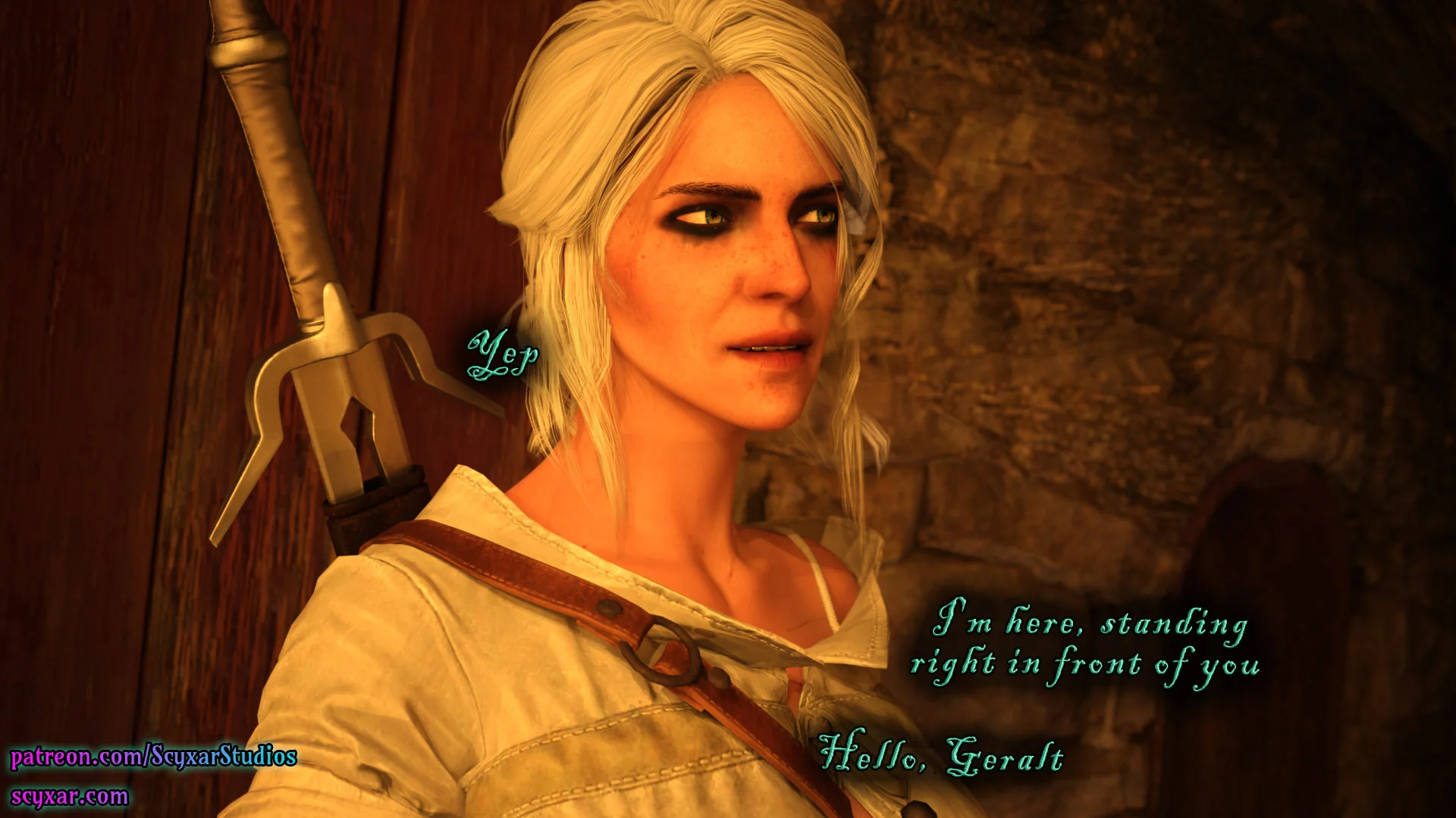 Geralt’s Transformation into Yennefer [Scyxar Studios] - 6 . Geralt’s Transformation into Yennefer - Chapter 6 - Page 57