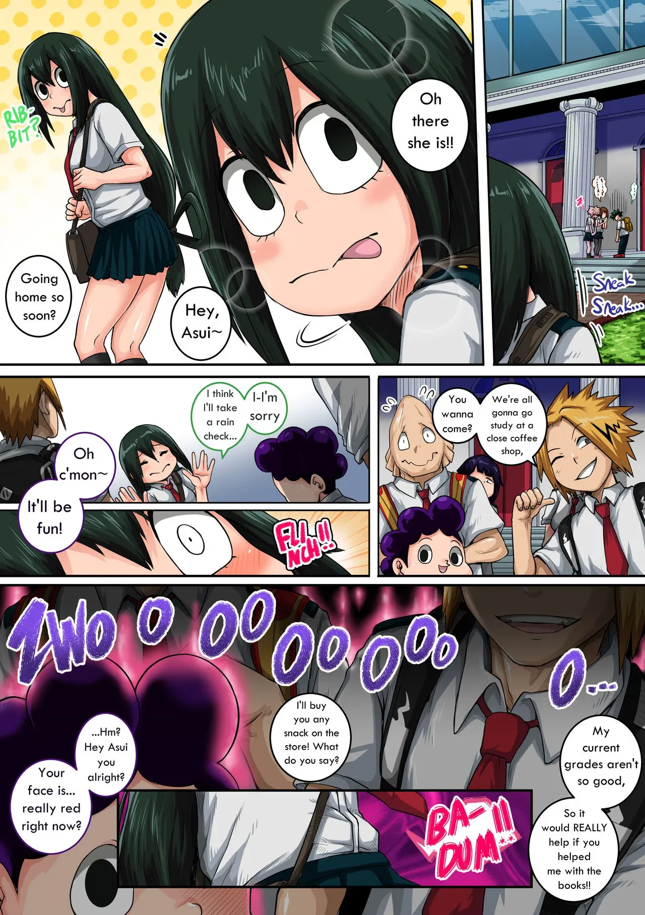 My Harem Academia (Boku No Hero Academia) - 6 . My Harem Academia - The Frog Girl With Animal Instincts - Chapter 6 - Page 6