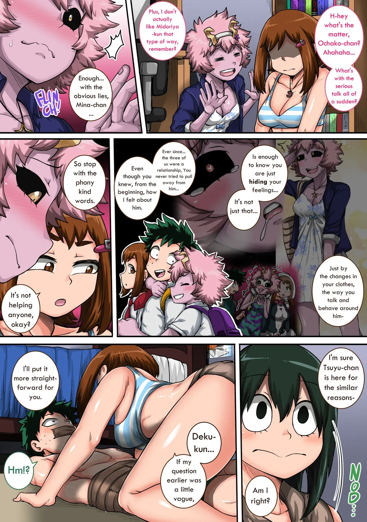My Harem Academia (Boku No Hero Academia) - 6 . My Harem Academia - The Frog Girl With Animal Instincts - Chapter 6 - Page 74
