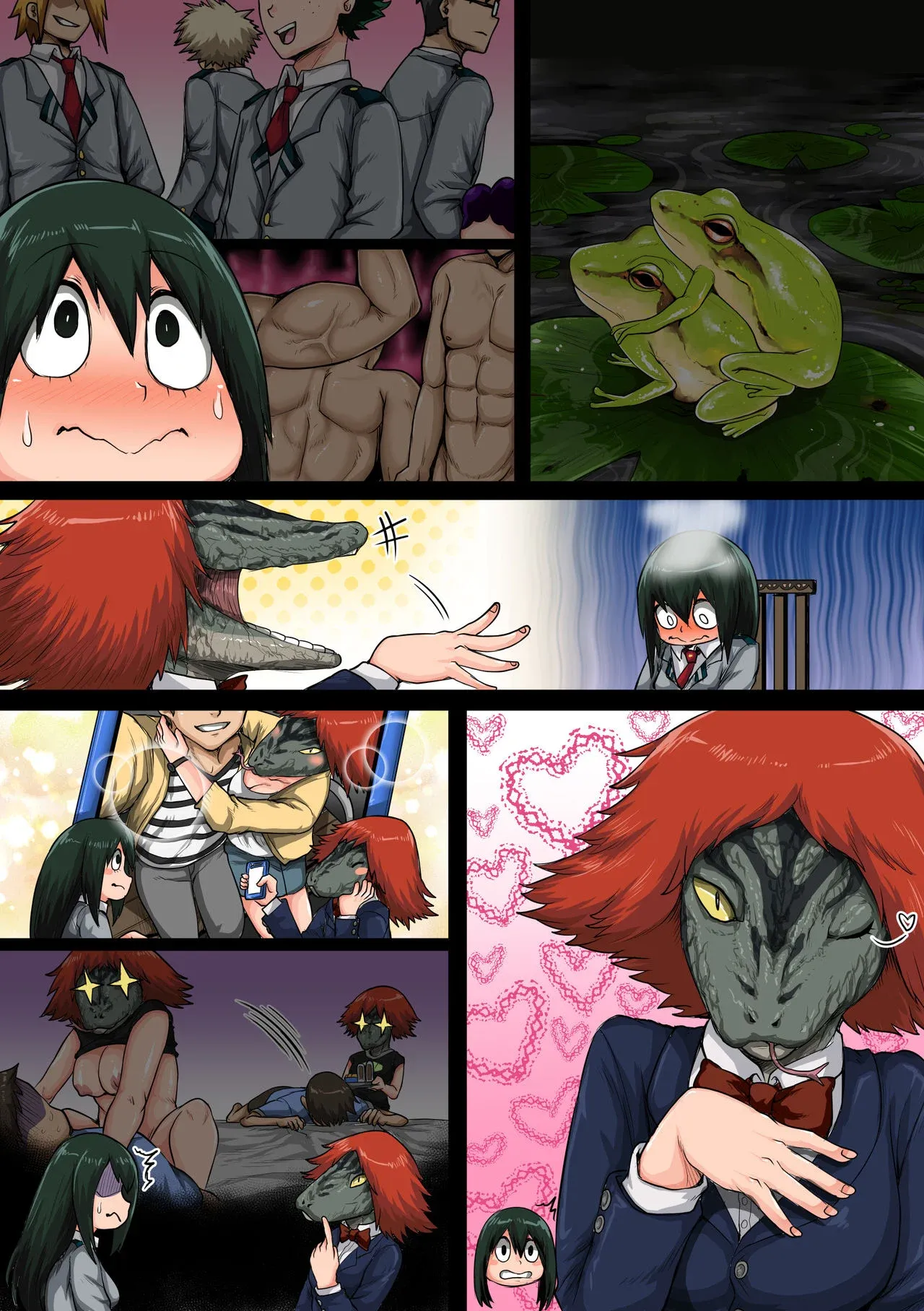 My Harem Academia (Boku No Hero Academia) - 6 . My Harem Academia - The Frog Girl With Animal Instincts - Chapter 6 - Page 91