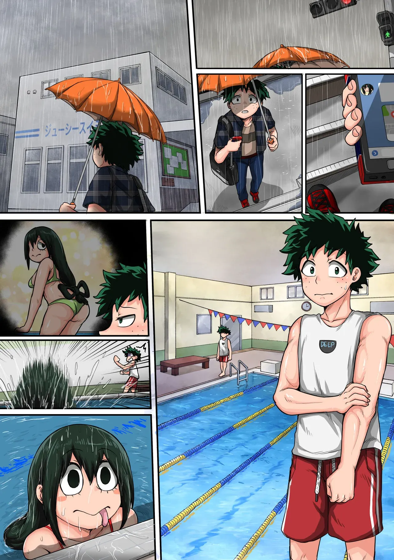 My Harem Academia (Boku No Hero Academia) - 6 . My Harem Academia - The Frog Girl With Animal Instincts - Chapter 6 - Page 135
