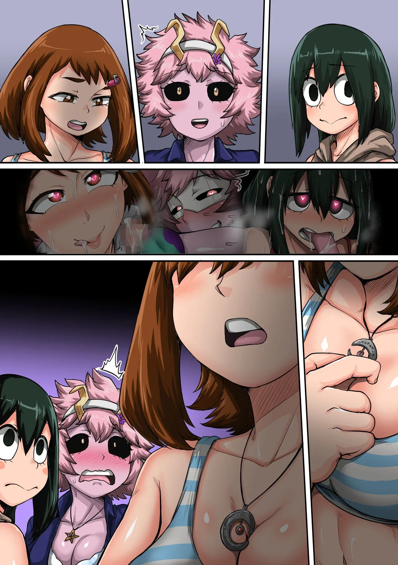 My Harem Academia (Boku No Hero Academia) - 6 . My Harem Academia - The Frog Girl With Animal Instincts - Chapter 6 - Page 155