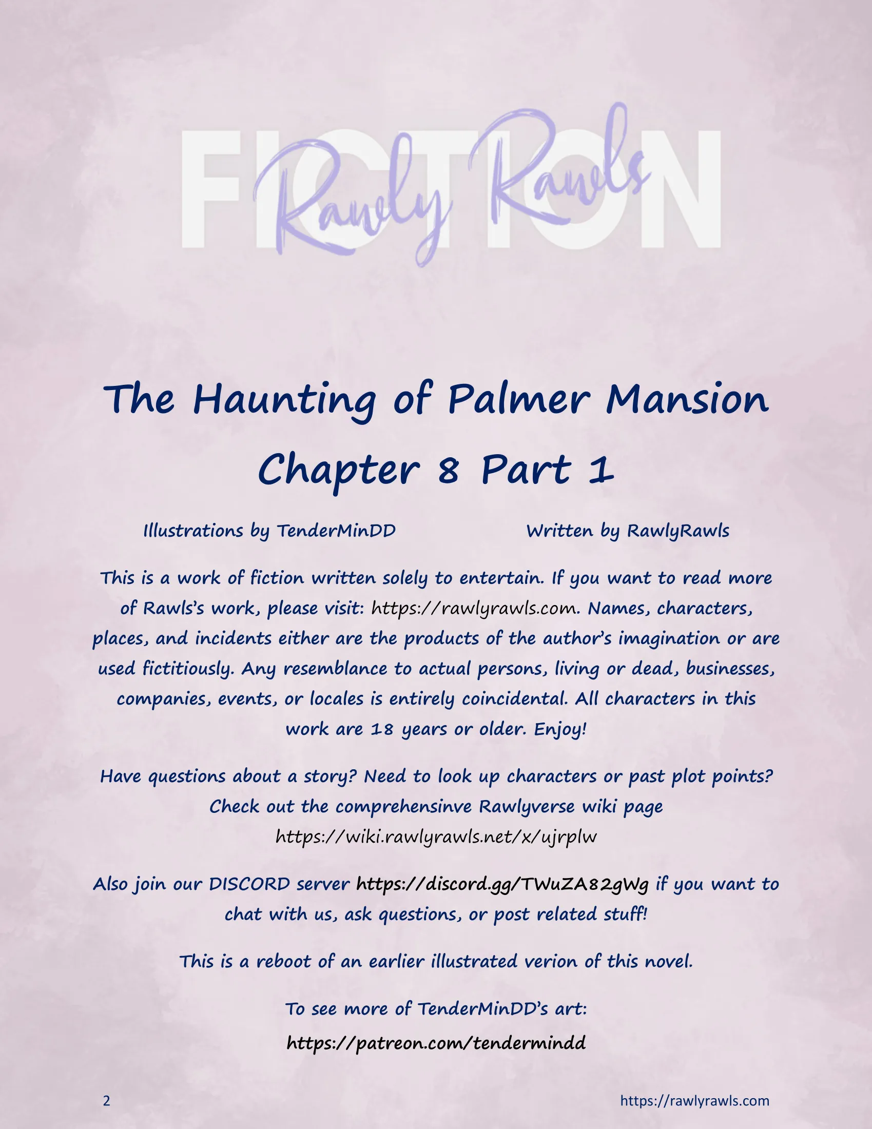 The Haunting Of Palmer Mansion [RawlyRawls] - 8.1 . The Haunting Of Palmer Mansion - Chapter 8 Part 1 [TenderMindd ]v2 - Page 2