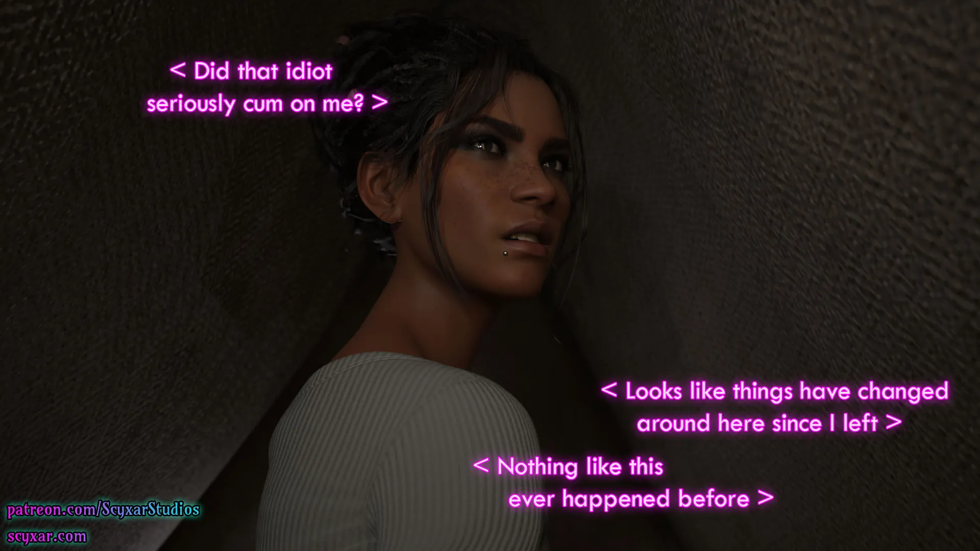 Once You Go Black, You Never Go Back (Cyberpunk) - 7 . Once You Go Black, You Never Go Back - Chapter 7 [Scyxar Studios] - Page 67