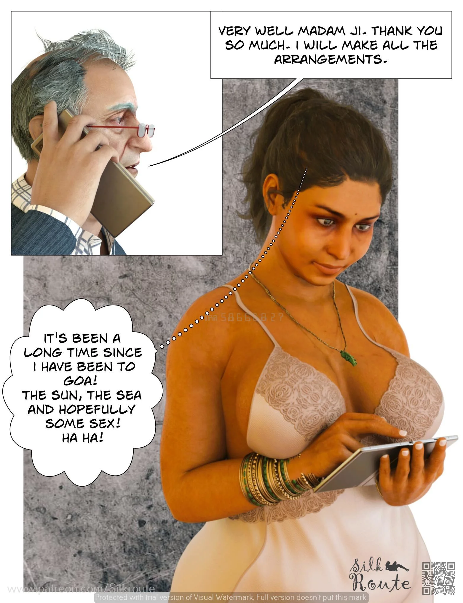 Rani Aunty [Indian Porn] - 3.1 . Rani Aunty - The V - 1 - Chapter 3.2 [Silk Route] - Page 4