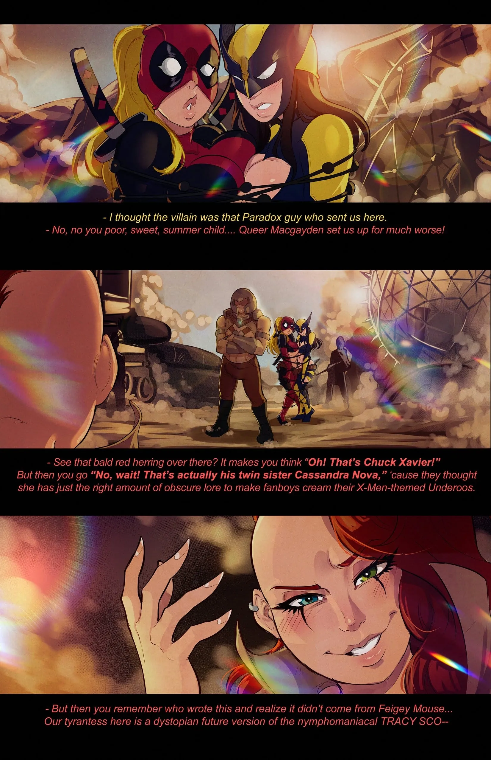 Lady Deadpool and Wolverine Lady [Tracy Scops] - 1 . Lady Deadpool and Wolverine Lady - Page 4