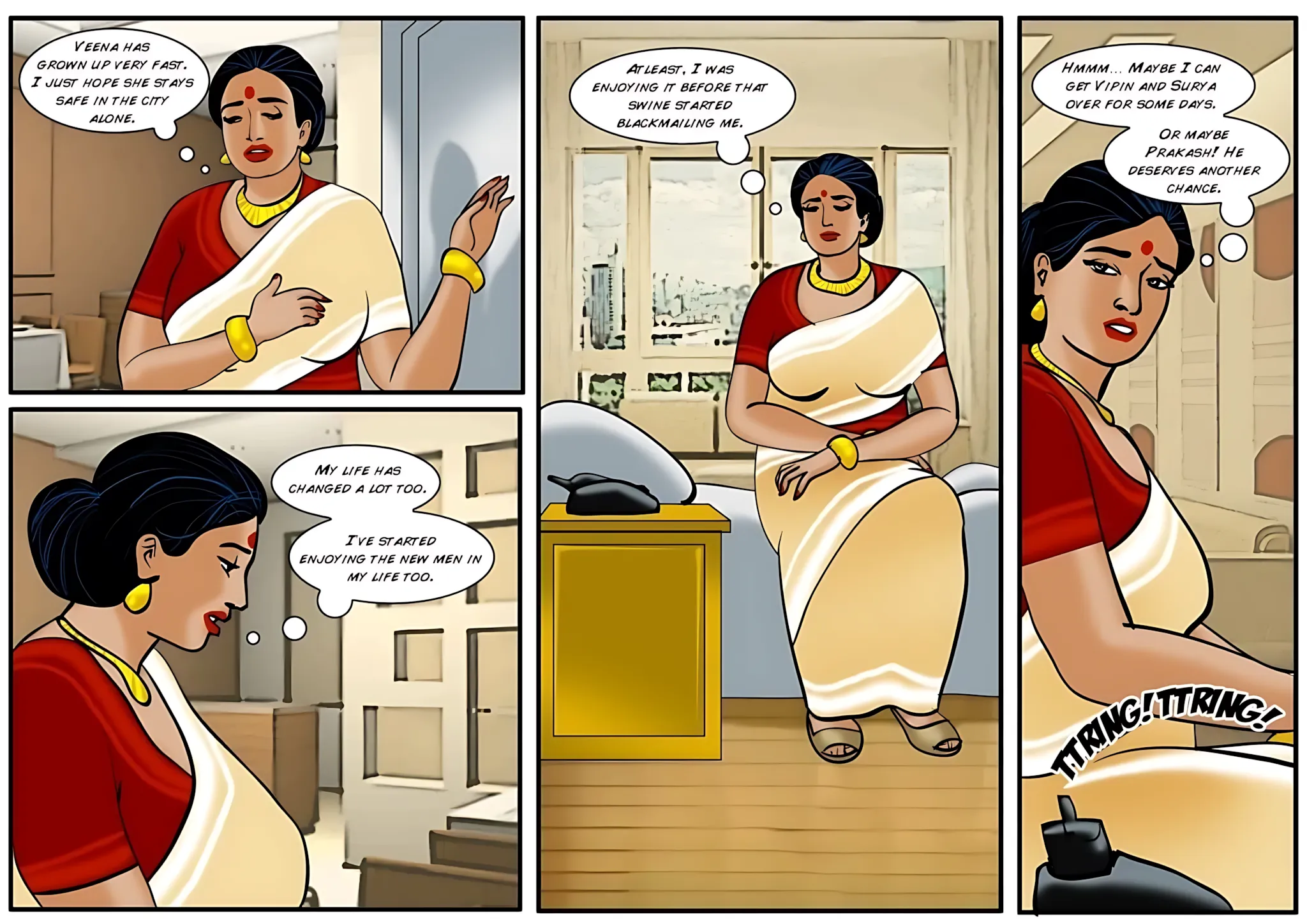 Velamma All Episodes Comics - 16 . Velamma - Episode 16 - Unwanted Gifts - Page 4