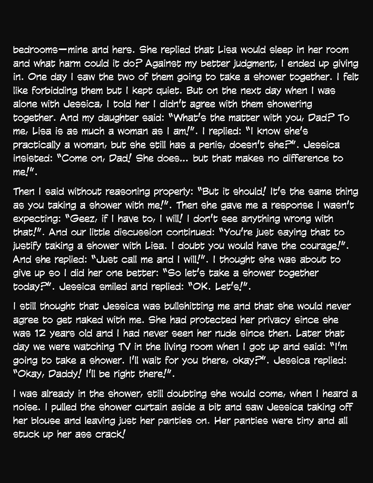 Animated Tales [WC | TF] - MY DAUGHTER AND HER SHEMALE FRIEND - Page 3