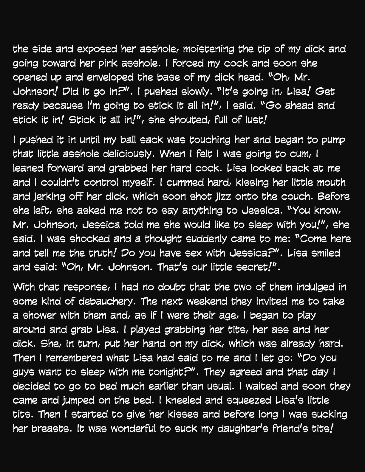 Animated Tales [WC | TF] - MY DAUGHTER AND HER SHEMALE FRIEND - Page 8