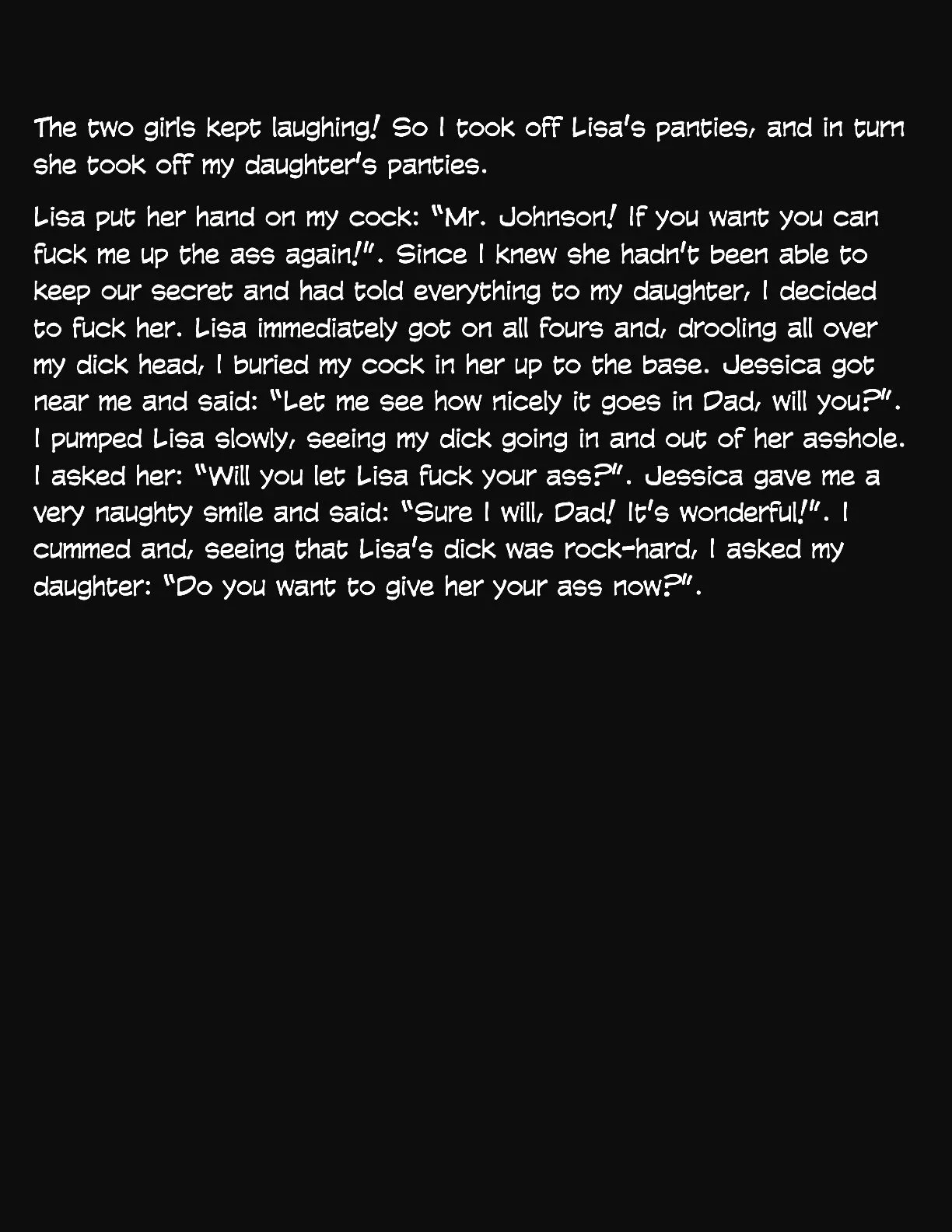 Animated Tales [WC | TF] - MY DAUGHTER AND HER SHEMALE FRIEND - Page 9