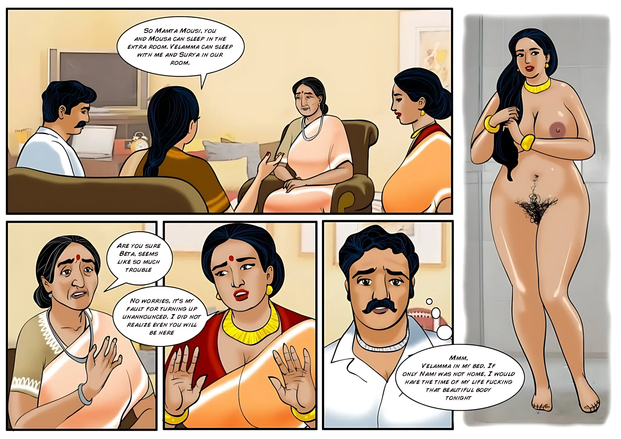 Velamma All Episodes Comics - 47 . Velamma - Episode 47 - Night With Surya And Nammi - Page 2