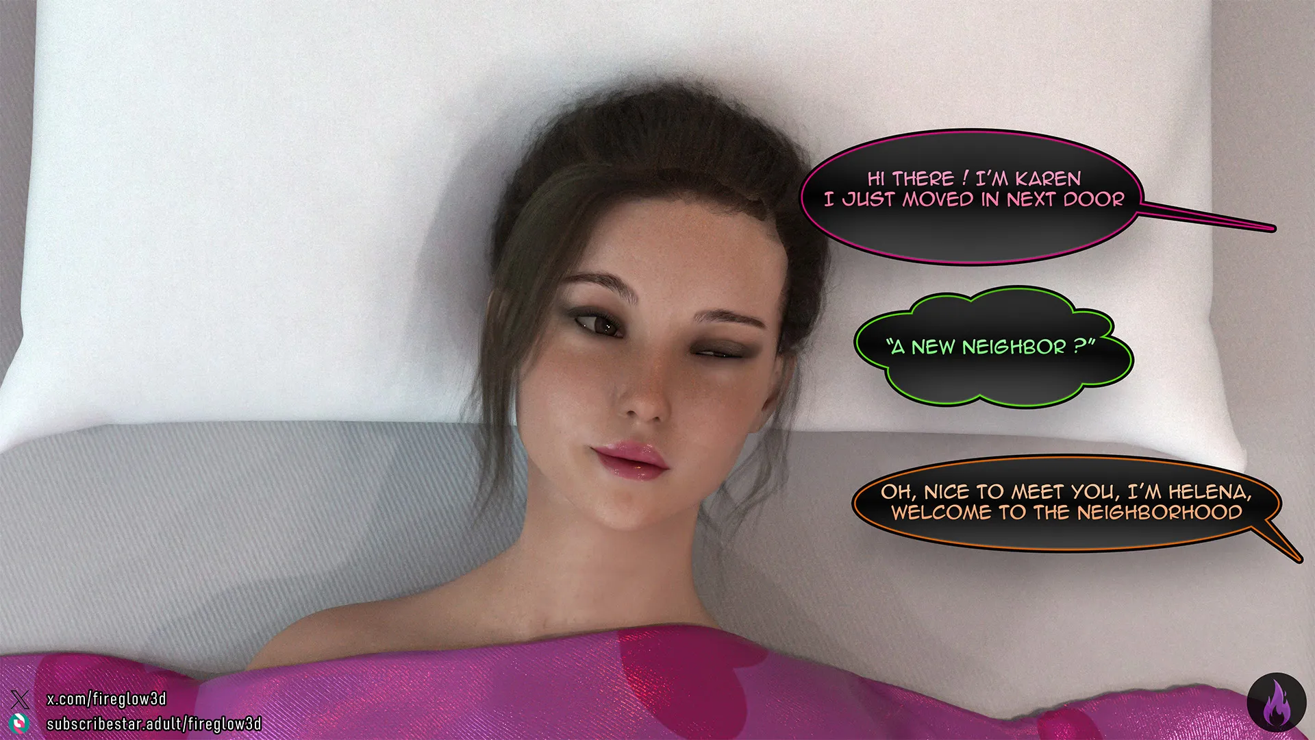 My neighbor didn’t know I’m a futa [Fireglow3D] - 1 . My neighbor didn't know I'm a futa - Chapter 1 - Page 3