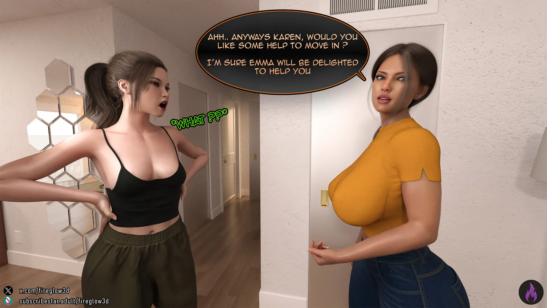 My neighbor didn’t know I’m a futa [Fireglow3D] - 1 . My neighbor didn't know I'm a futa - Chapter 1 - Page 10