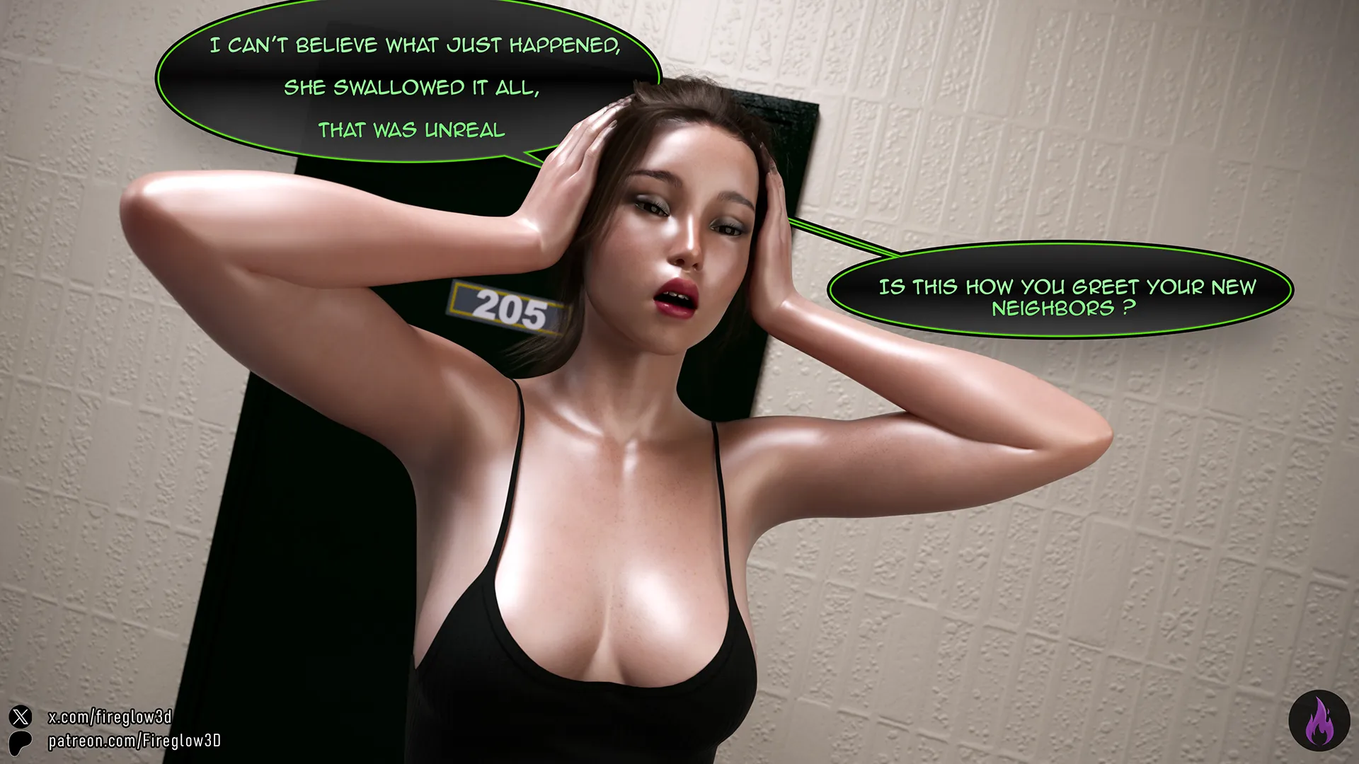 My neighbor didn’t know I’m a futa [Fireglow3D] - 1 . My neighbor didn't know I'm a futa - Chapter 1 - Page 82