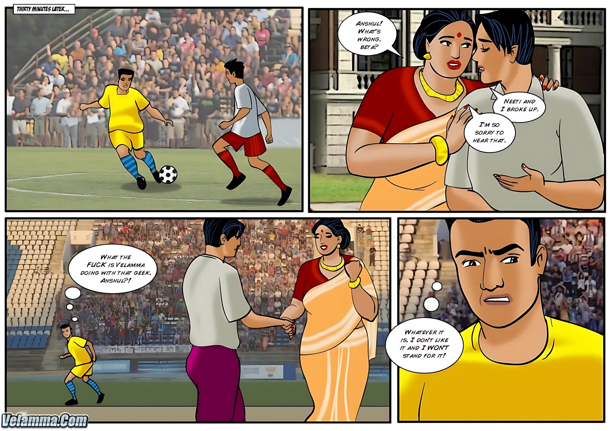 Velamma All Episodes Comics - 32 . Velamma - Episode 32 - The Peacemaker - Page 9
