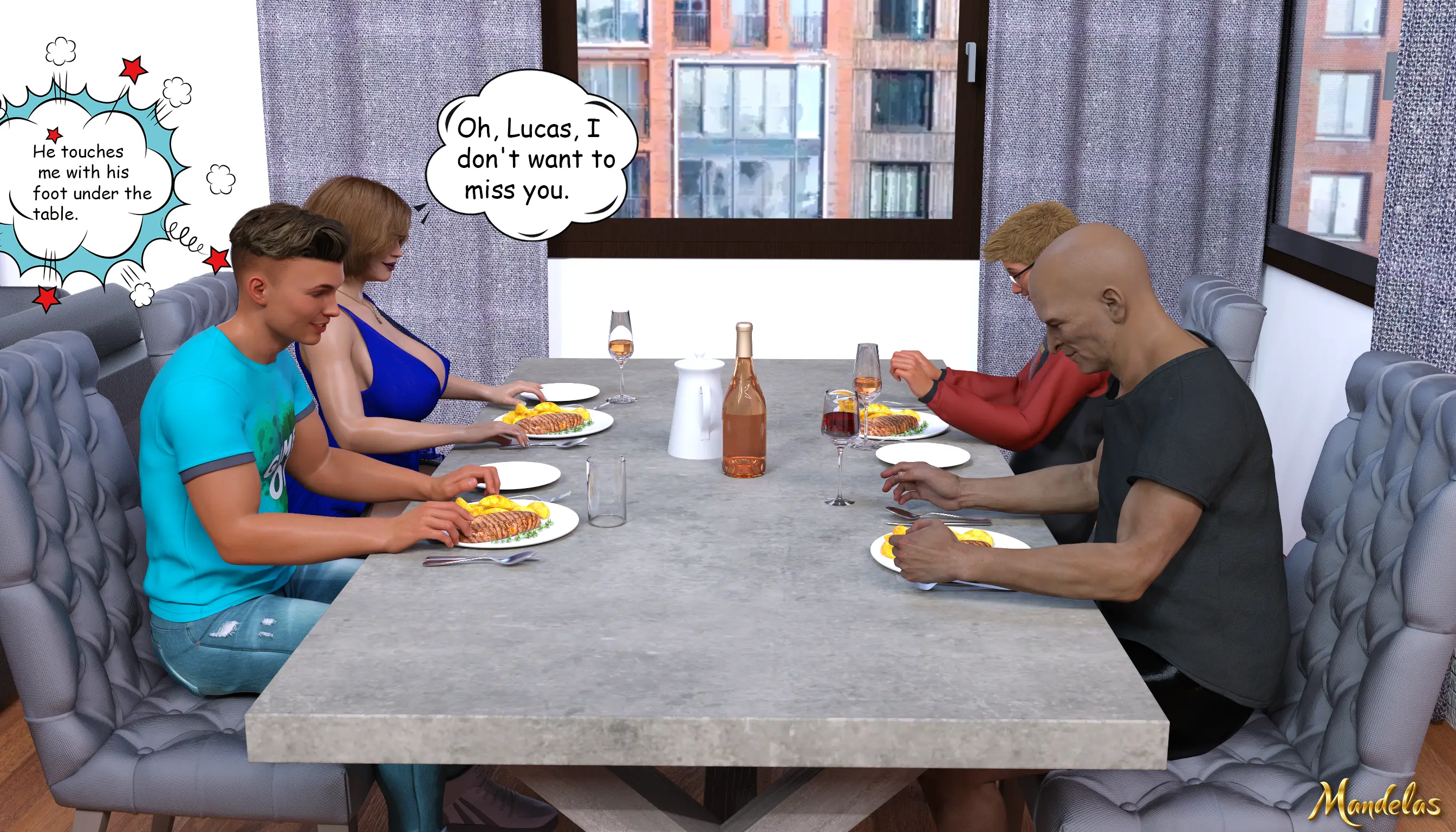Lady Melinda – The Guest [Mandelas] - 1 . Lady Melinda - The Guest - Chapter 1 - Page 46