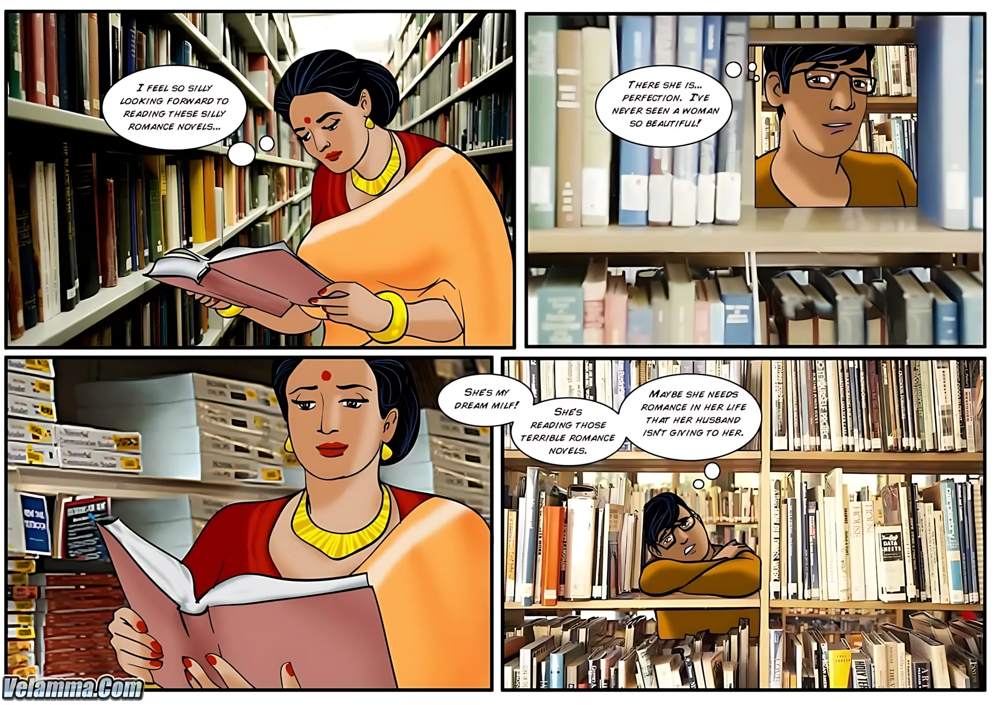 Velamma All Episodes Comics - 29 . Velamma - Episode 29 - Between The Pages - Page 8