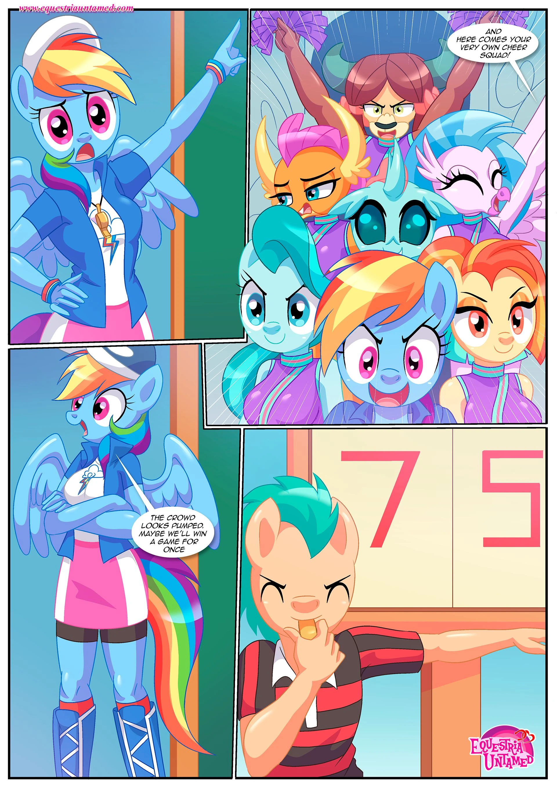 Extra Cheer Practice (My Little Pony: Friendship Magic) [Palcomix] - 1 . Extra Cheer Practice - (My Little Pony: Friendship Magic) [Palcomix] - Page 4