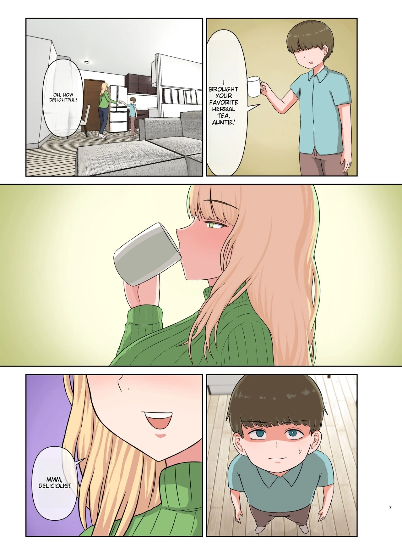 Blonde Aunt’s Sleep - Kinpatsu Oba-san no Suiminkan [Saitou Renj] - Page 6