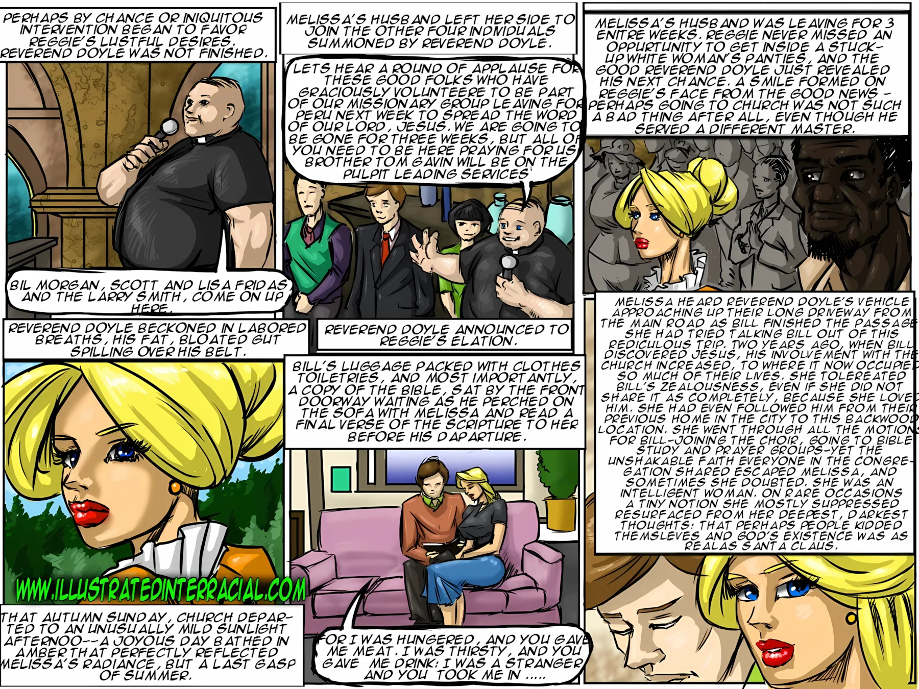 The New Parishioner [IllustratedInterracial] - 1 . The New Parishioner - Chapter 1 - Page 4