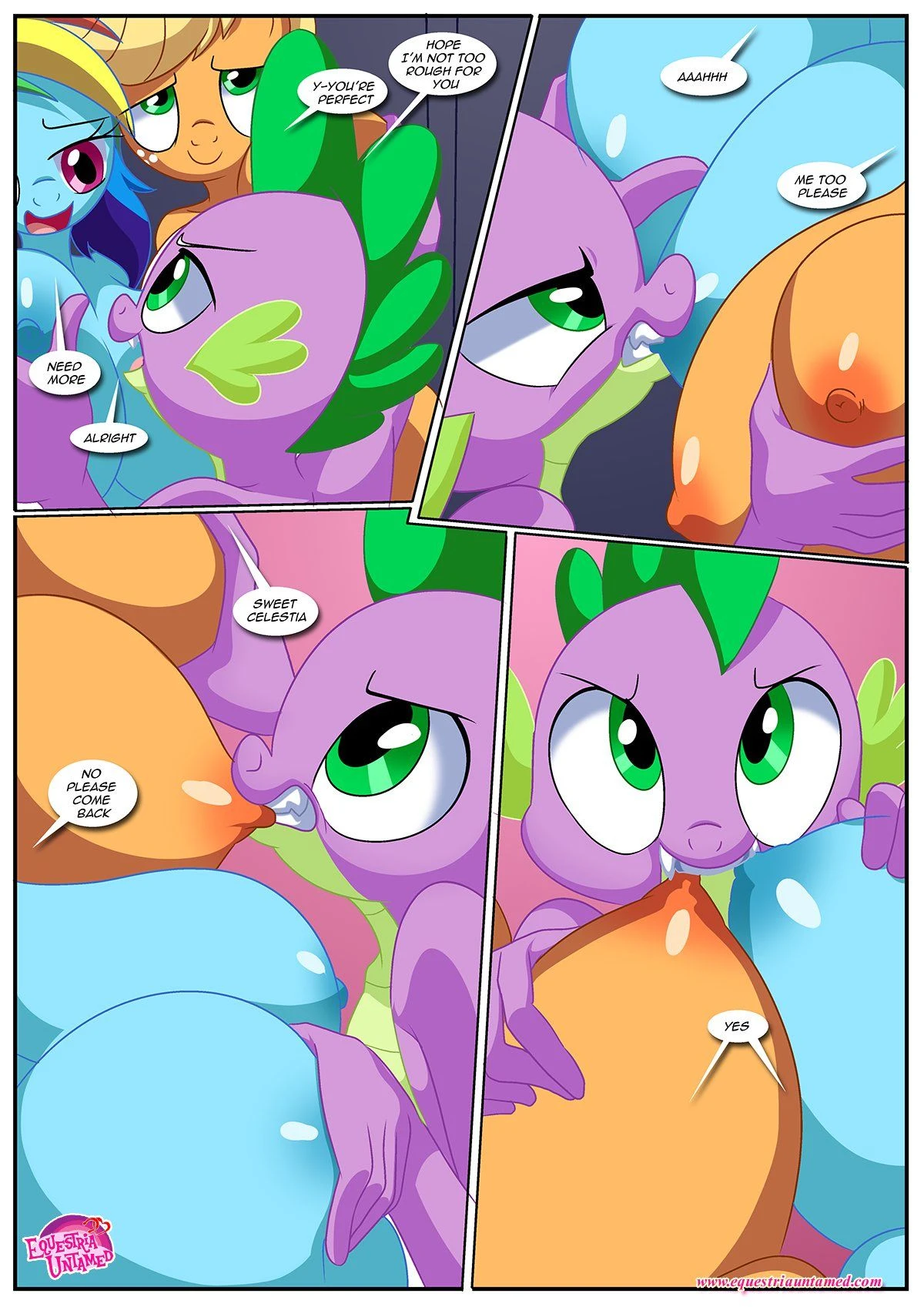 Spike’s Harem (My Little Pony – Friendship Is Magic) [PalComix] - 9 . Spike's Ultimate Fantasies or The Dragon King's Harem - Chapter 9 (My Little Pony - Friendship Is Magic) [PalComix] - Page 46