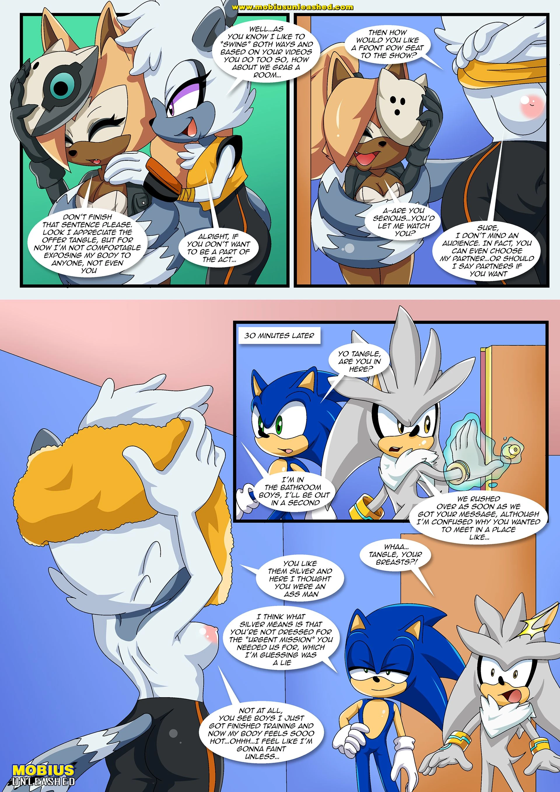 Whispered Moans (Sonic the Hedgehog) [Palcomix] - 1 . Whispered Moans - (Sonic the Hedgehog) [Palcomix] - Page 4