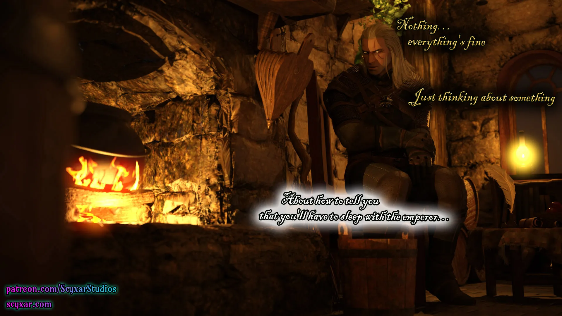 Geralt’s Transformation into Yennefer [Scyxar Studios] - 1 . Geralt’s Transformation into Yennefer - Chapter 1 - Page 9