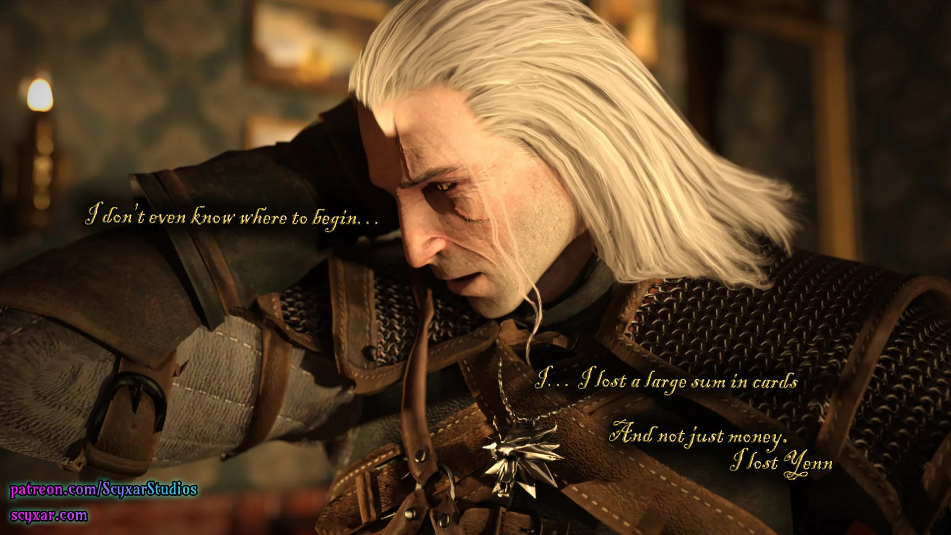 Geralt’s Transformation into Yennefer [Scyxar Studios] - 1 . Geralt’s Transformation into Yennefer - Chapter 1 - Page 35