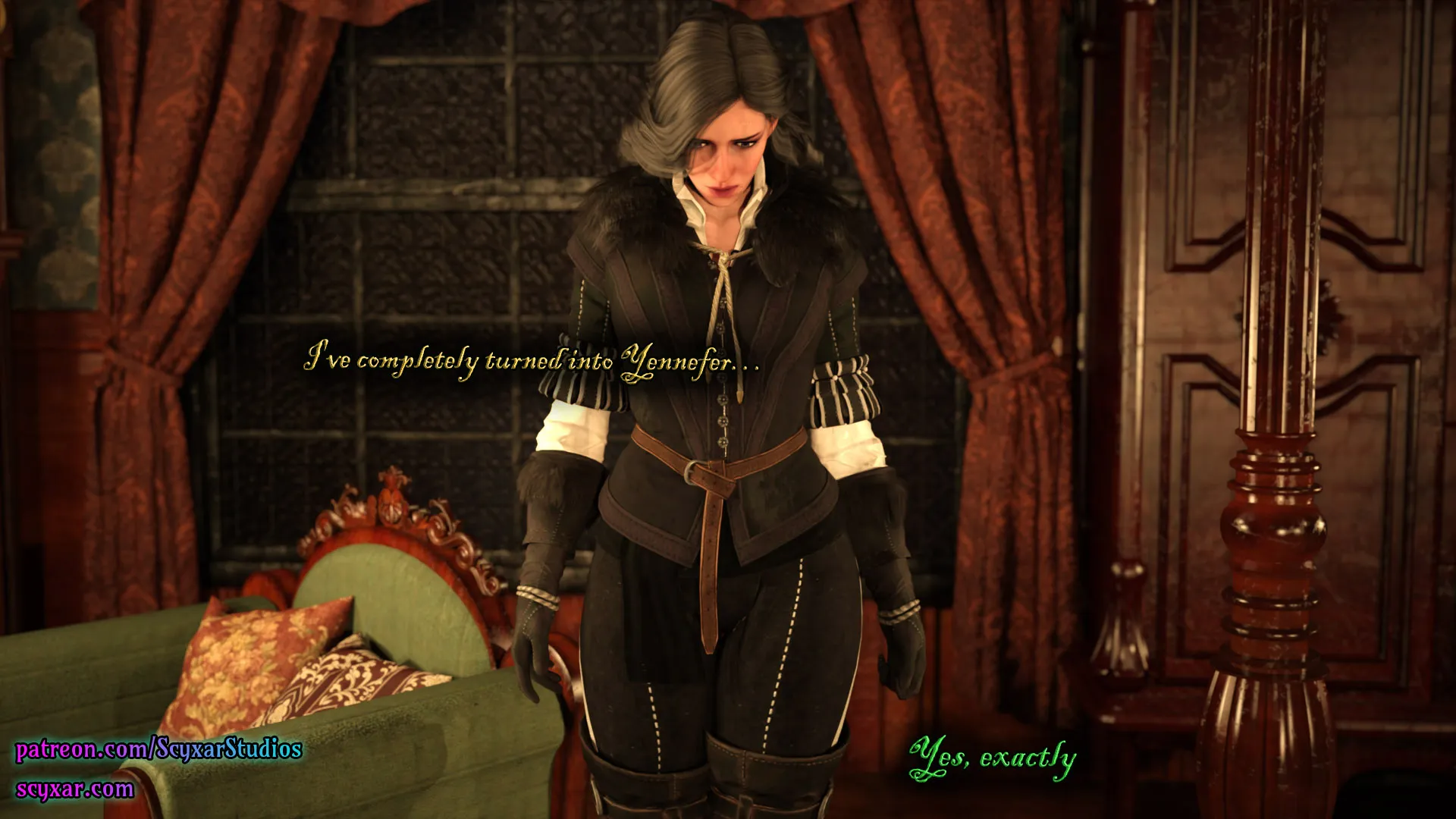 Geralt’s Transformation into Yennefer [Scyxar Studios] - 1 . Geralt’s Transformation into Yennefer - Chapter 1 - Page 51