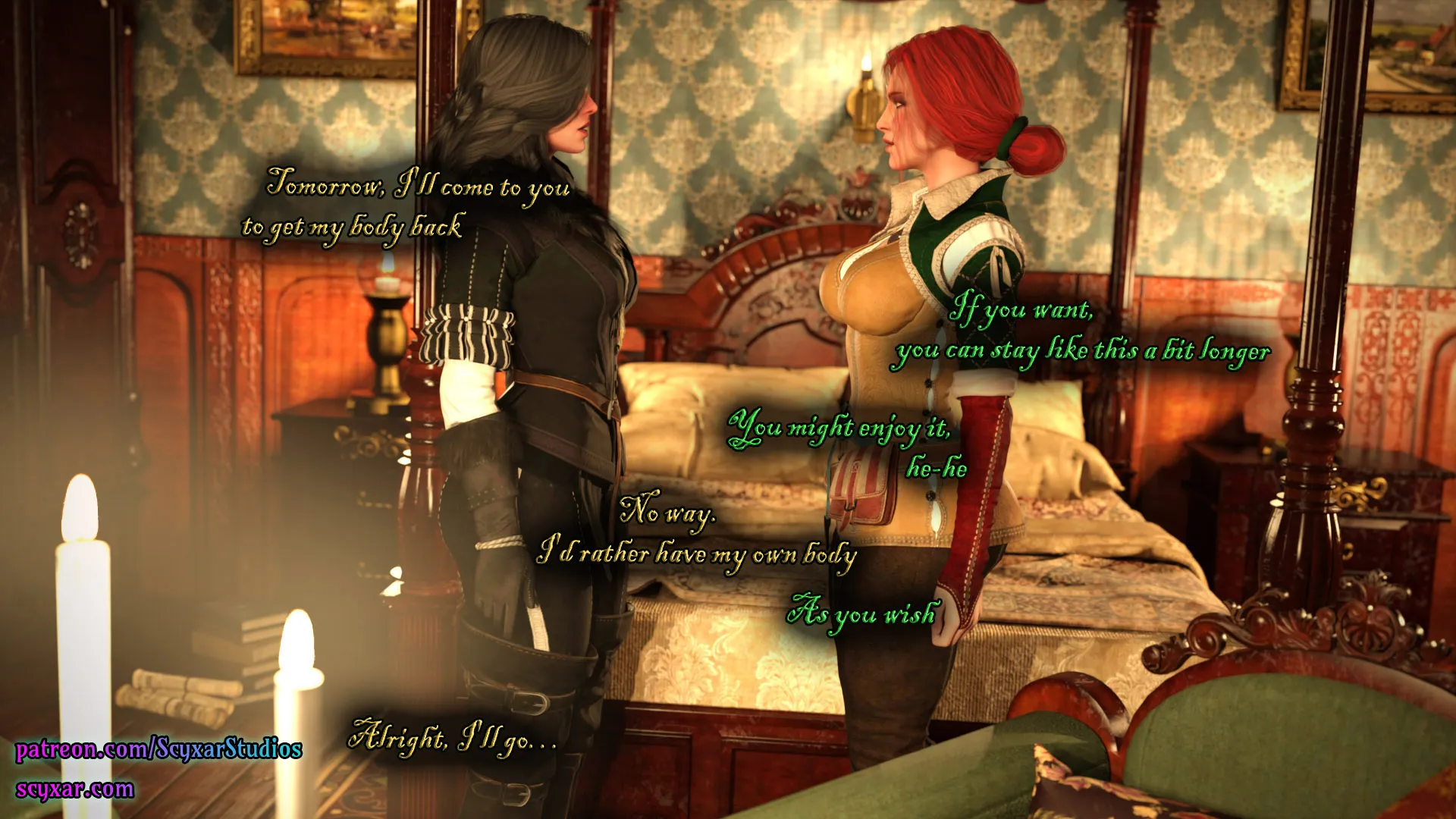 Geralt’s Transformation into Yennefer [Scyxar Studios] - 1 . Geralt’s Transformation into Yennefer - Chapter 1 - Page 53