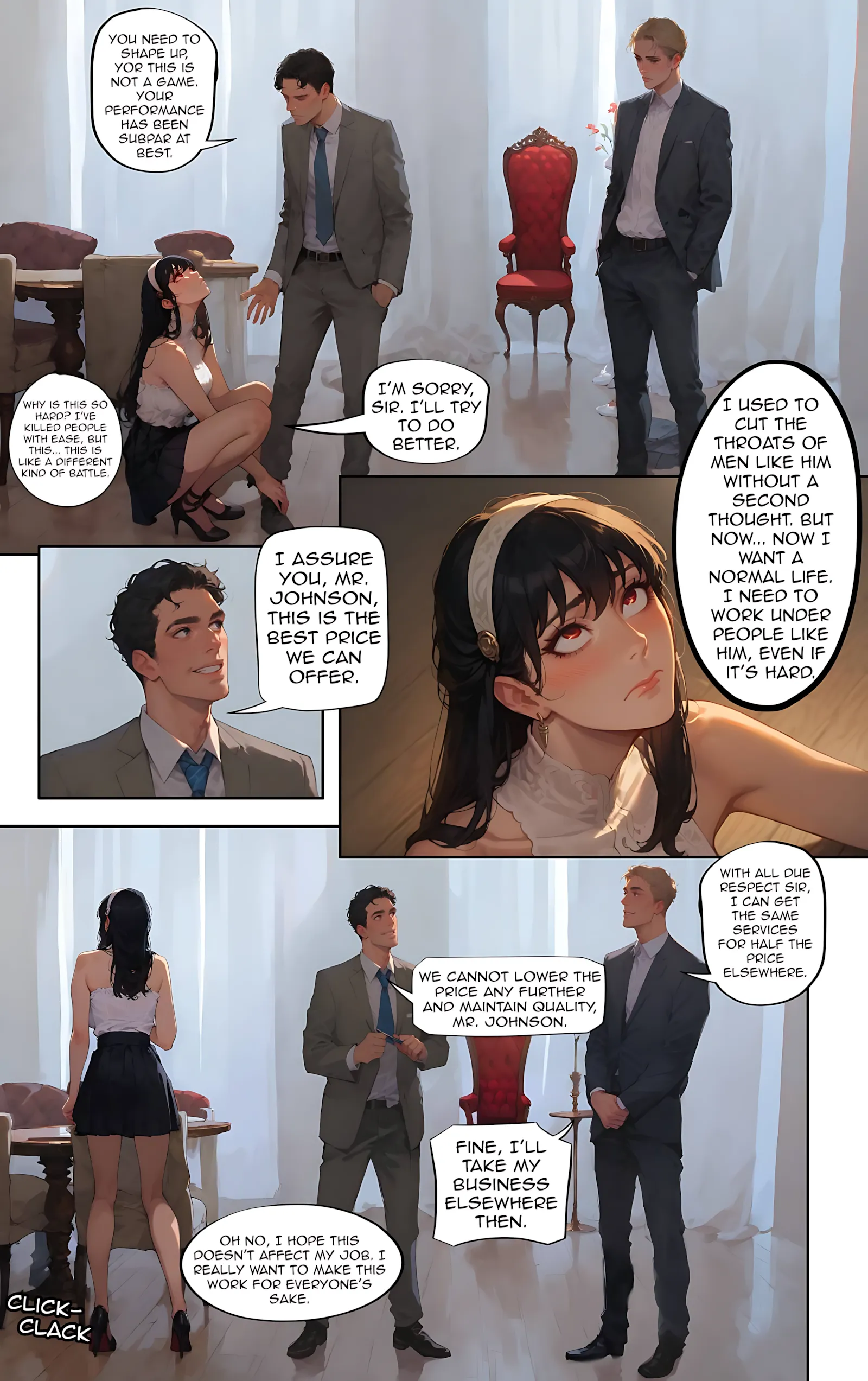 Playful Sloth- AI Comics - 1. The Private Assistant - Yor needs to get this Job done - Page 3