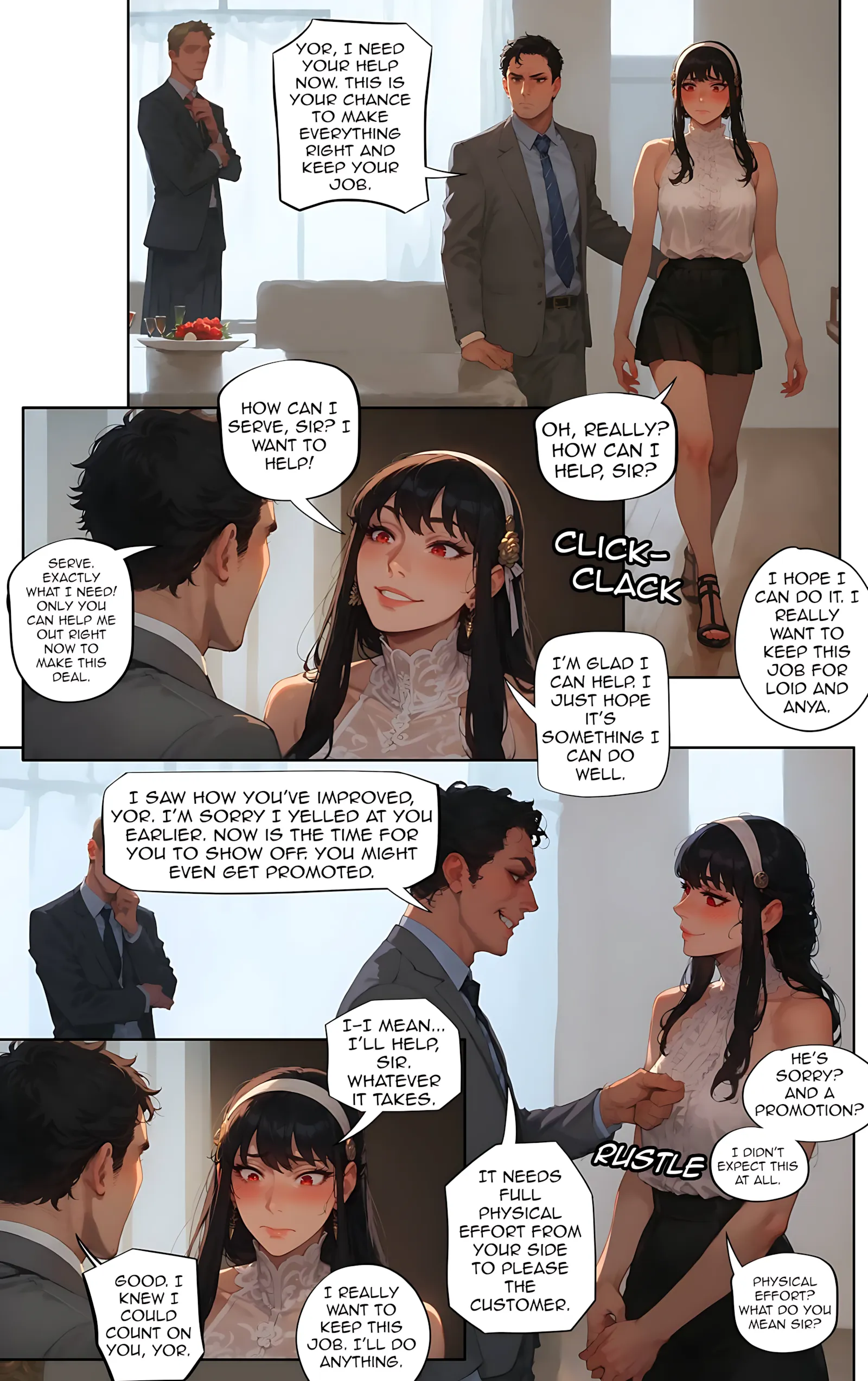Playful Sloth- AI Comics - 1. The Private Assistant - Yor needs to get this Job done - Page 4