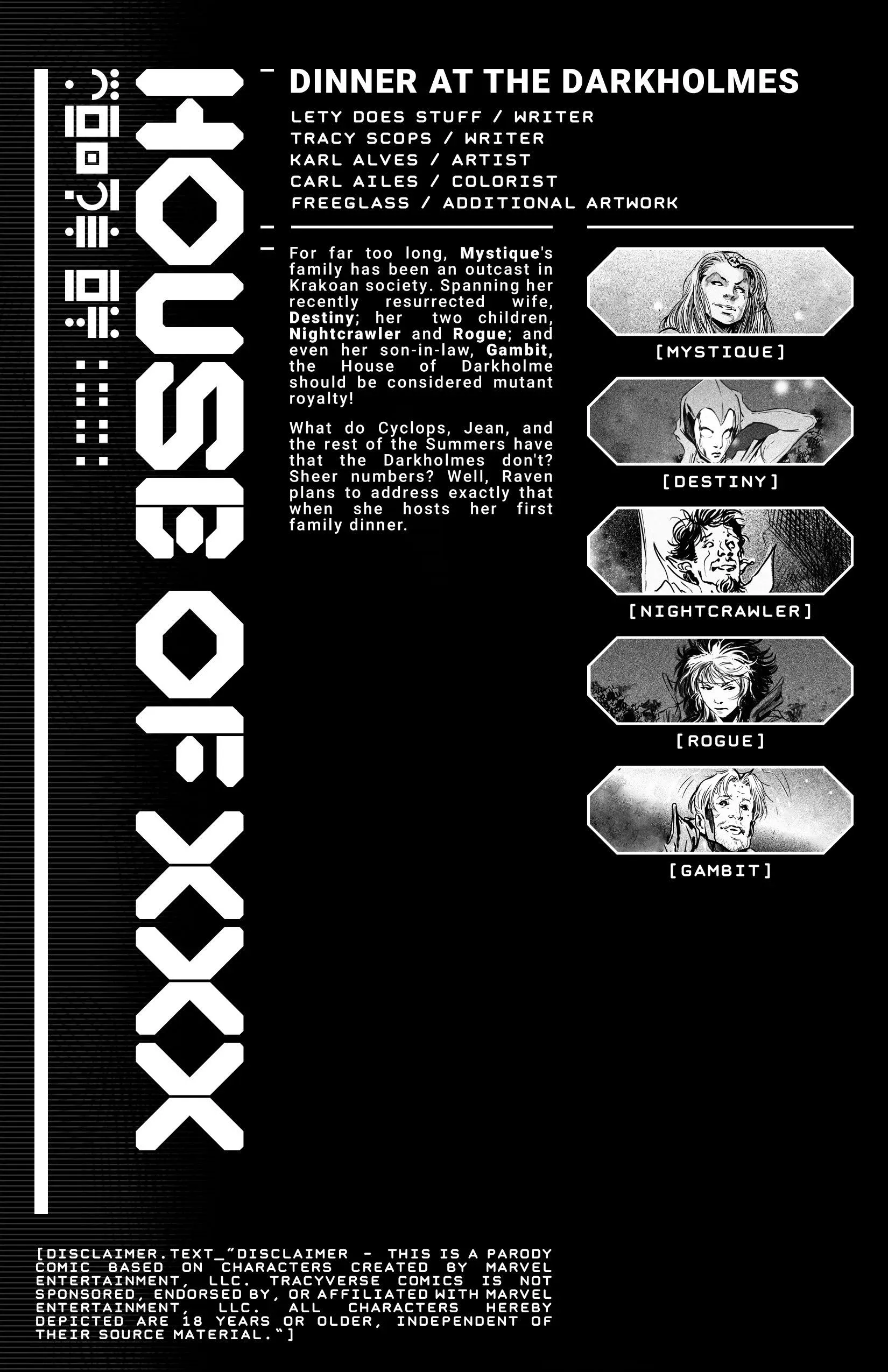 House Of XXX – Dinner At The Darkholmes (X-Men) - 1 . House Of XXX - Dinner At The Darkholmes [Tracy Scops] - Page 2