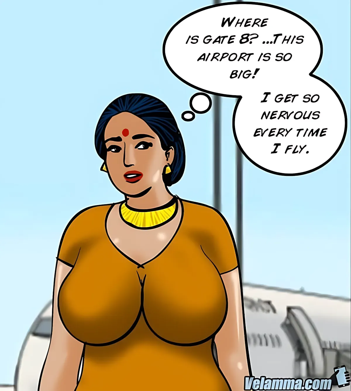 Velamma All Episodes Comics - 56 . Velamma - Episode 56 - Cocks In The Cockpit - Page 3
