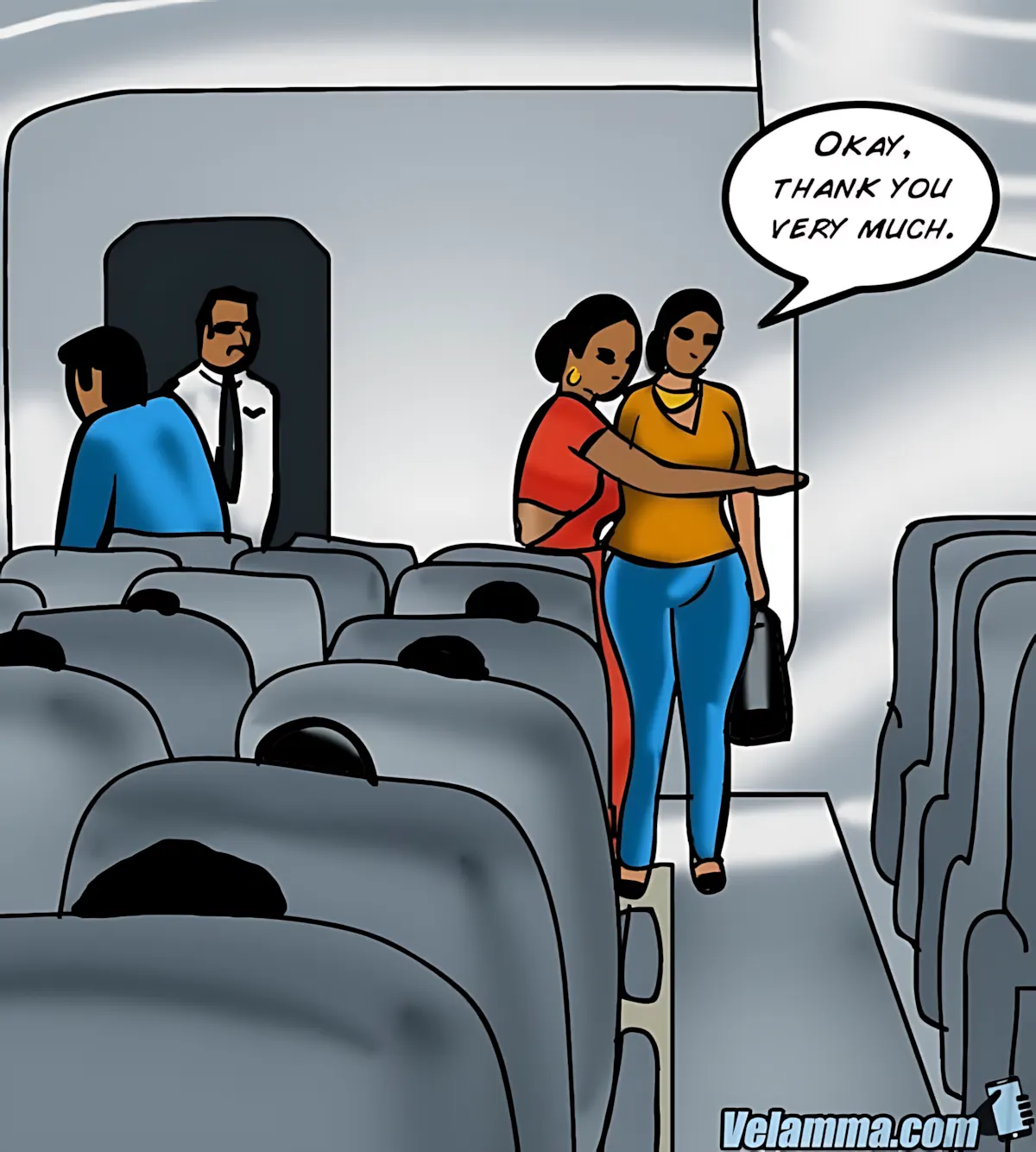 Velamma All Episodes Comics - 56 . Velamma - Episode 56 - Cocks In The Cockpit - Page 56