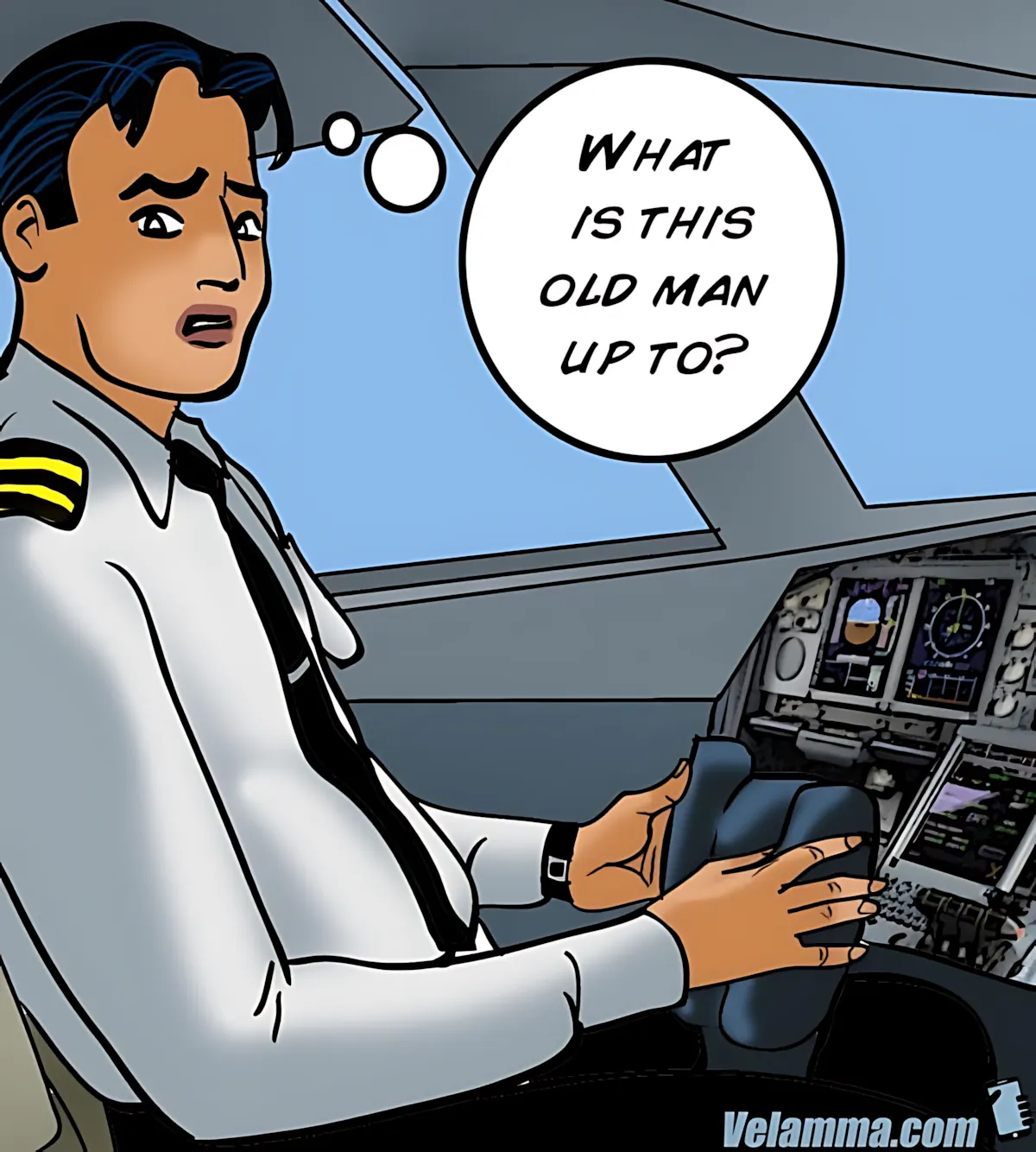 Velamma All Episodes Comics - 56 . Velamma - Episode 56 - Cocks In The Cockpit - Page 84