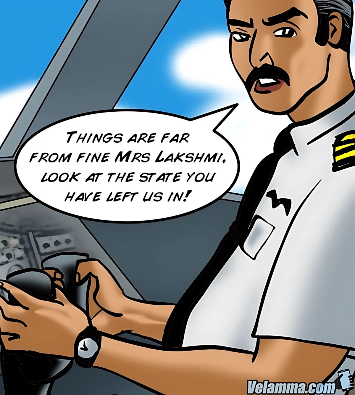 Velamma All Episodes Comics - 56 . Velamma - Episode 56 - Cocks In The Cockpit - Page 99