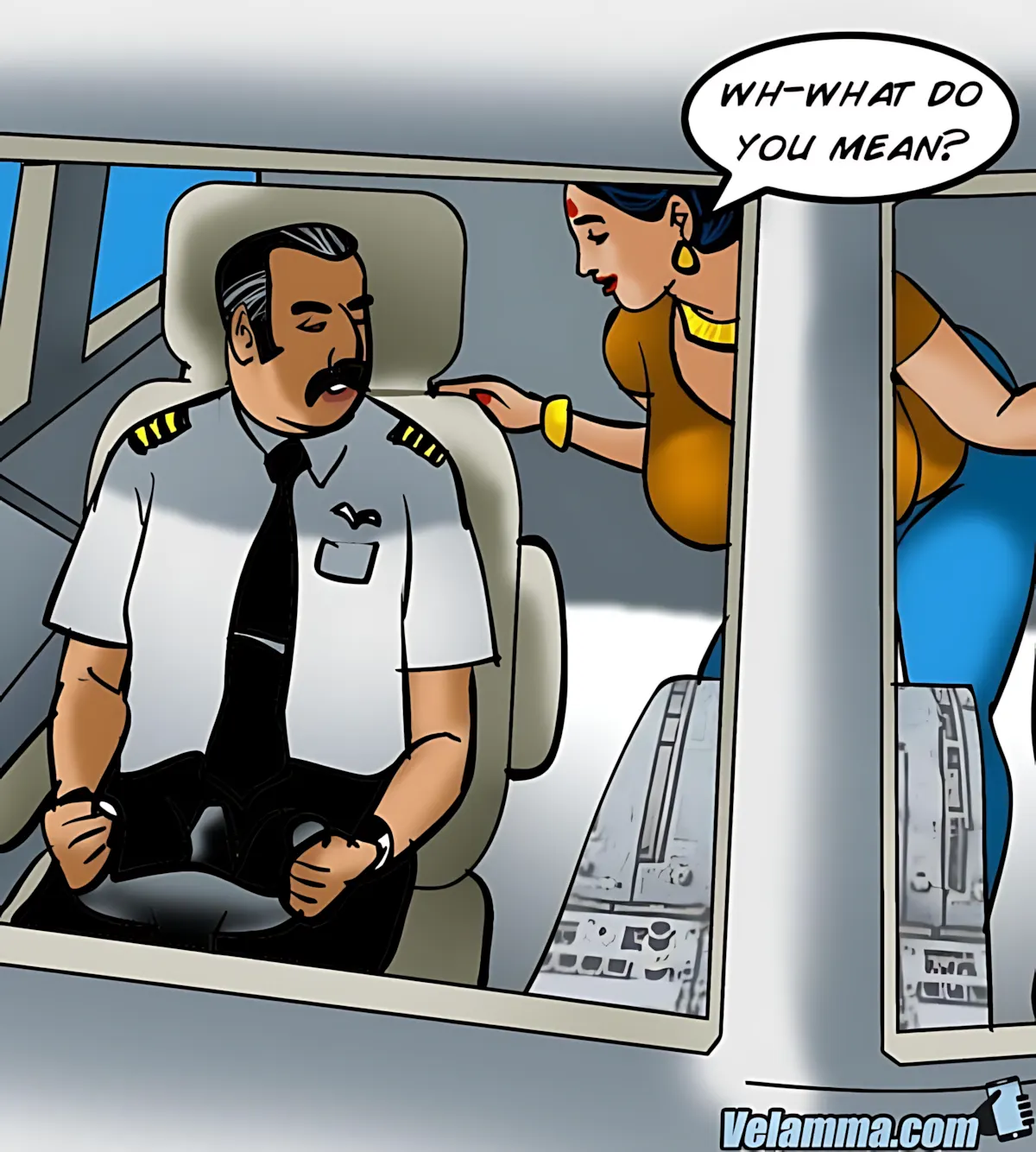 Velamma All Episodes Comics - 56 . Velamma - Episode 56 - Cocks In The Cockpit - Page 100