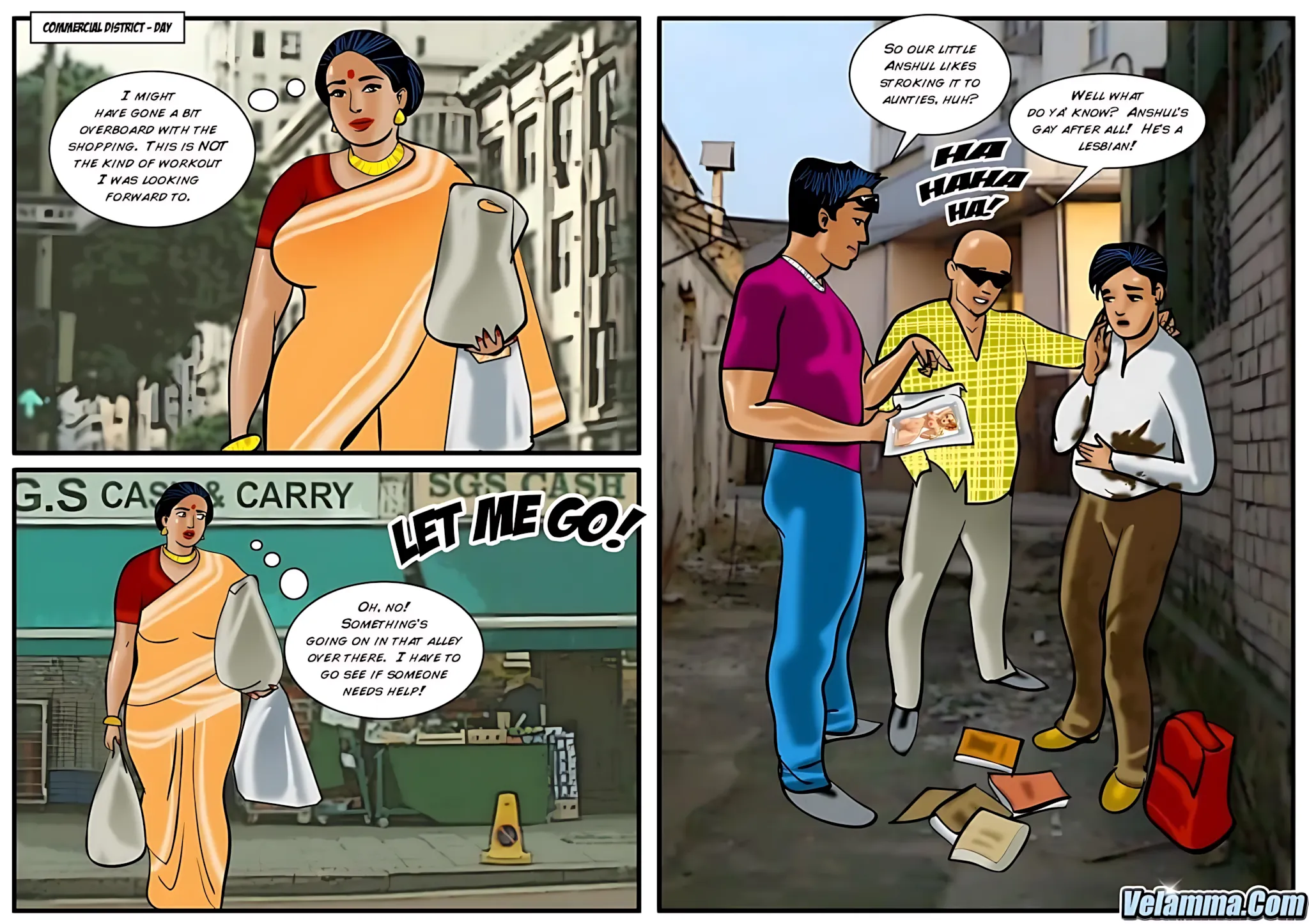 Velamma All Episodes Comics - 25 . Velamma - Episode 25 - Babu The Bully - Page 4
