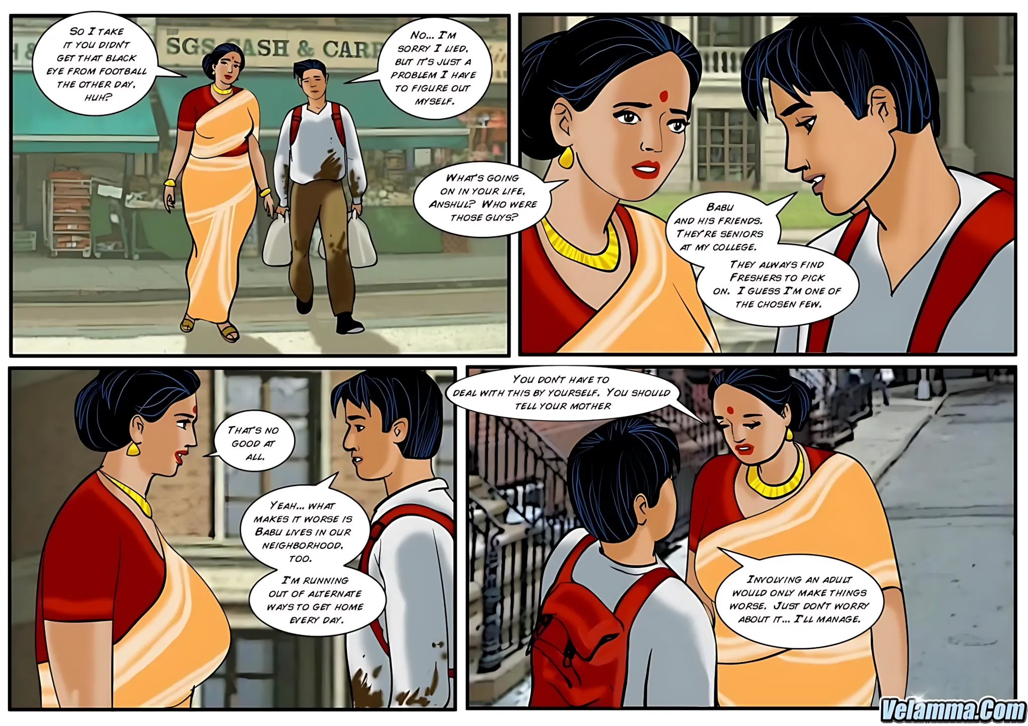 Velamma All Episodes Comics - 25 . Velamma - Episode 25 - Babu The Bully - Page 6