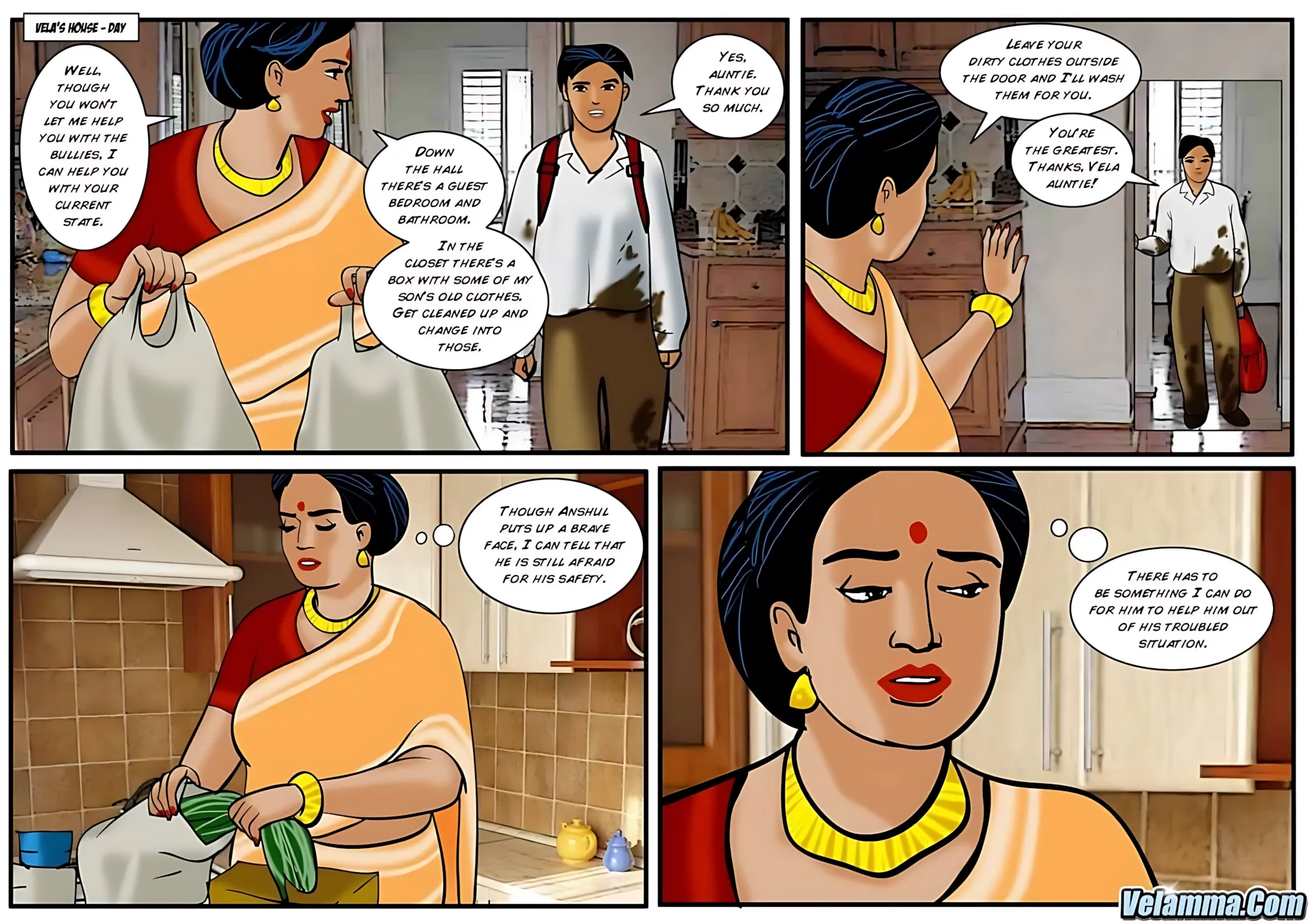 Velamma All Episodes Comics - 25 . Velamma - Episode 25 - Babu The Bully - Page 7